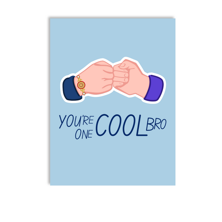 You are one Cool Brother Greeting Card for Birthday and Rakhi