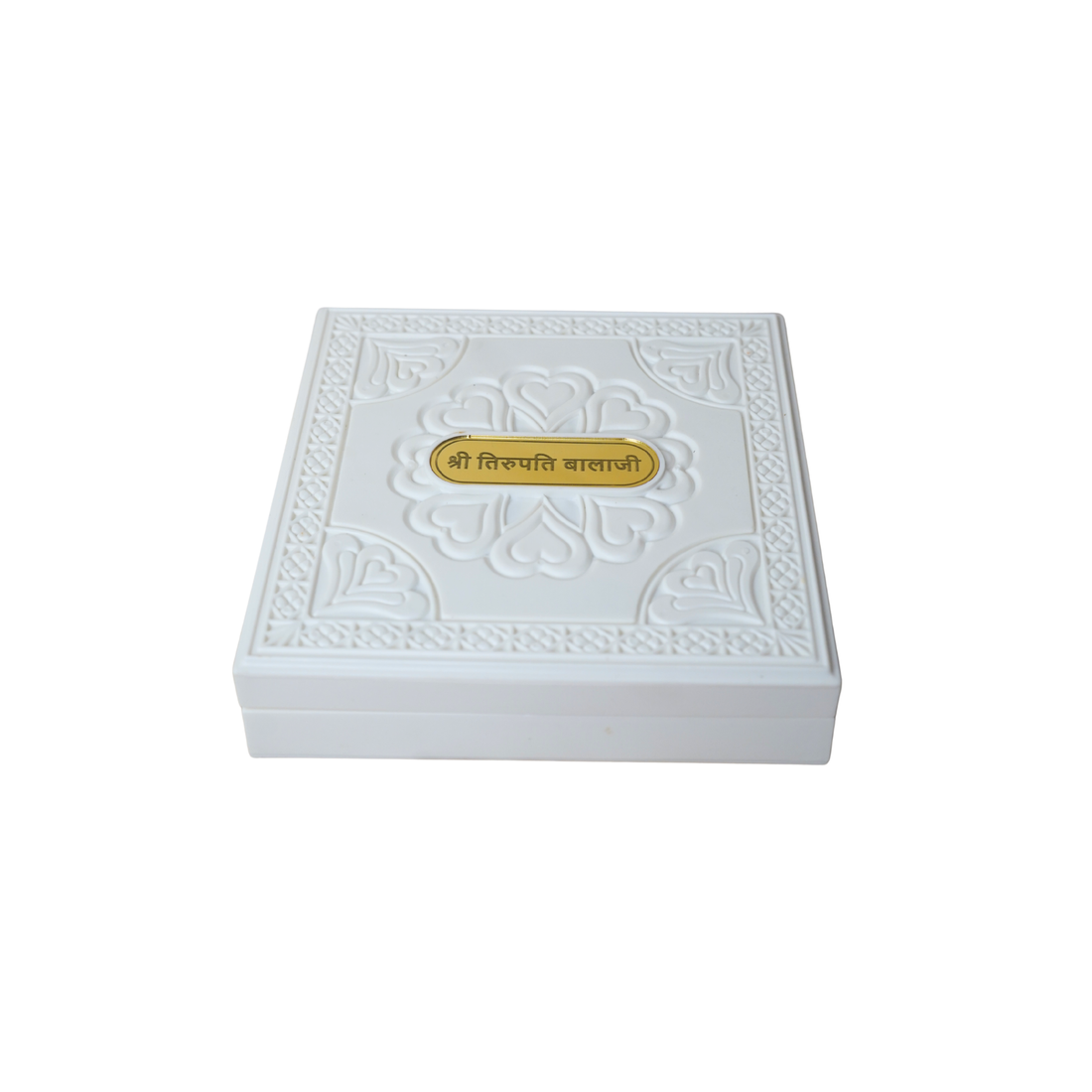 24KT Gold Plated Tirupati Balaji Murti Idol Statue Showpiece for Home Office and Gifting Purpose with Charan Paduka