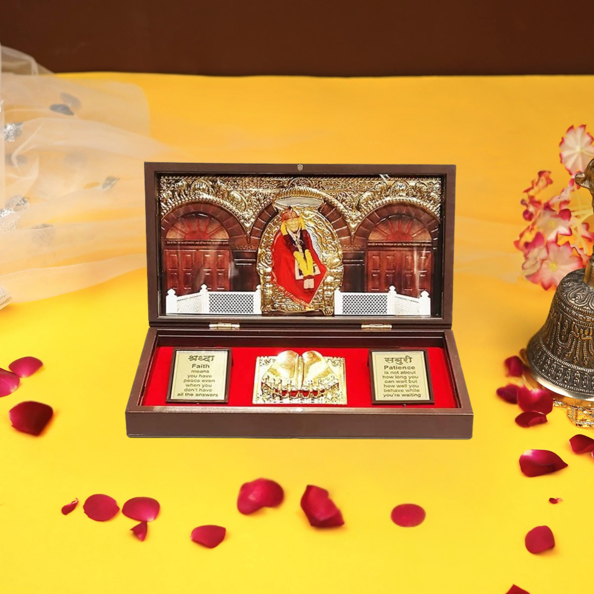 Om Sai Ram Ji Figurines in Box with Chandan Fragrance