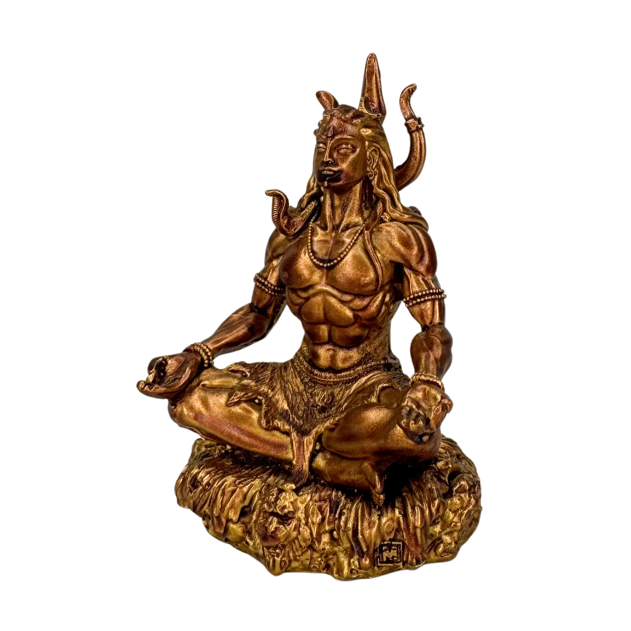 Car Dashboard Lord Shiv/Shiva/Mahadev/Shankar Statue/Murti/Idol for Home Office Decor, Pooja, Diwali Gifts, Wedding Gifts (10 x 5 cm)
