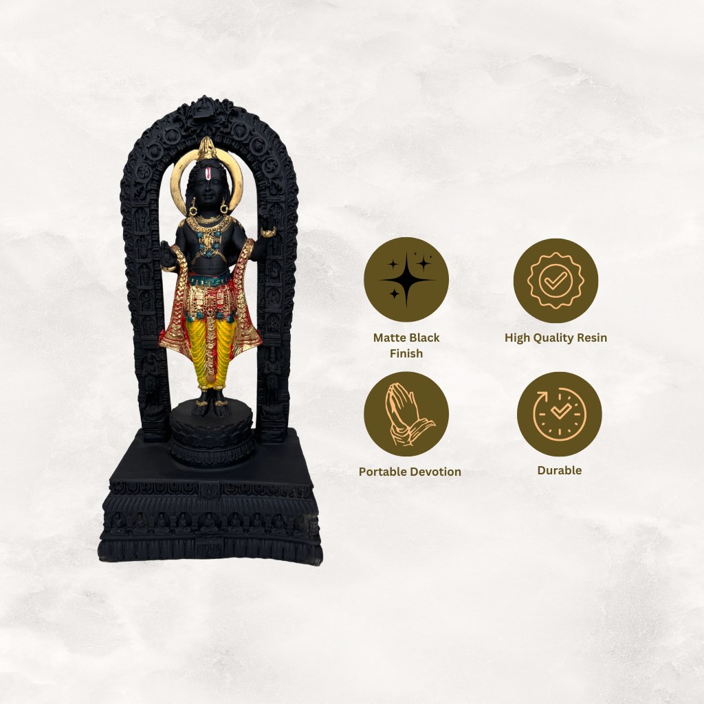 Ayodhya Ram Lalla Idol Statue Showpiece Murti (12.5 x 6 inches)