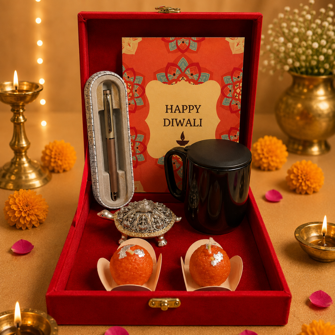 Ashtalakshmi Utility Diwali Gift Hamper in Velvet Box