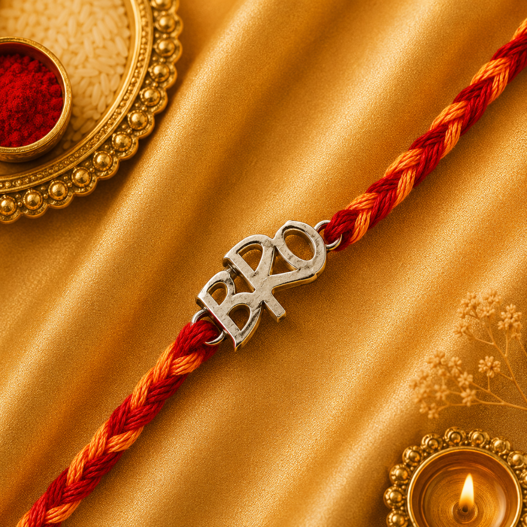 Bro Silver Rakhi for Brother