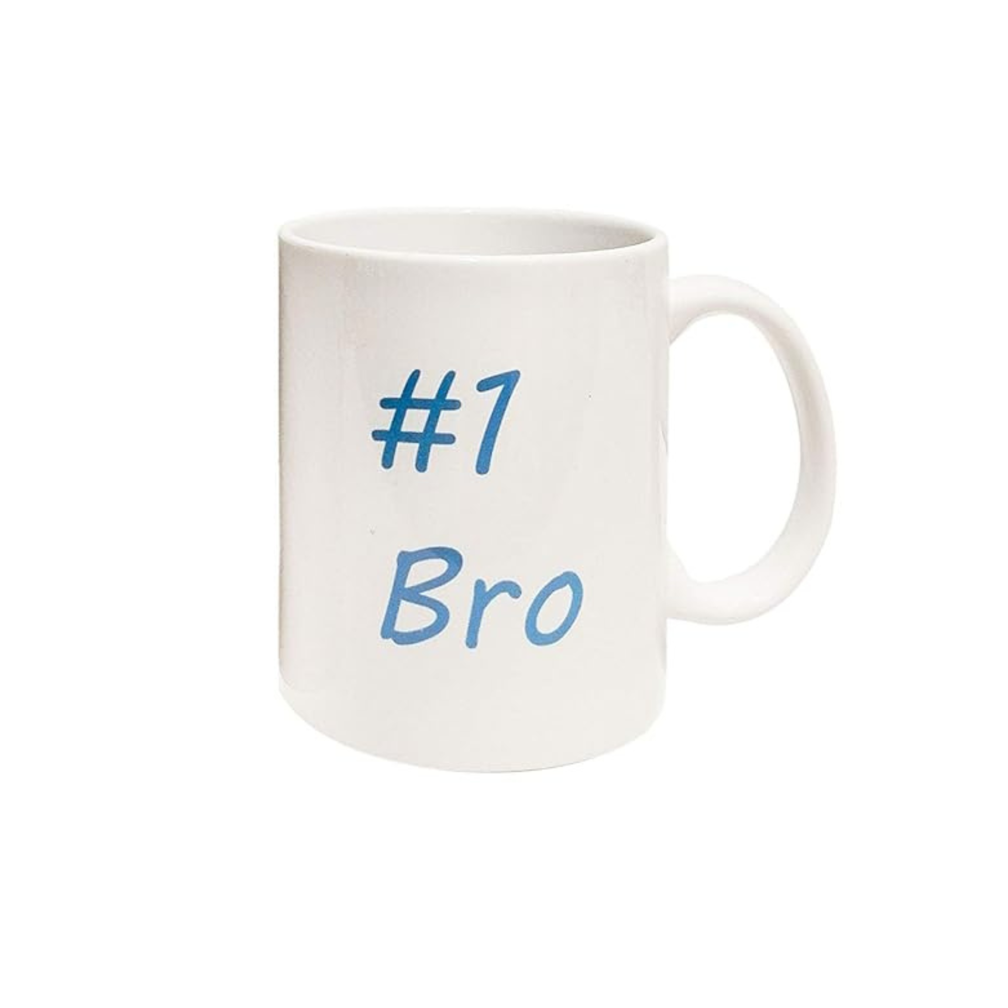 #1 Sis and #1 Bro Printed Ceramic Coffee Mug/Tea Mug (350ML) Gift for Rakshabandhan