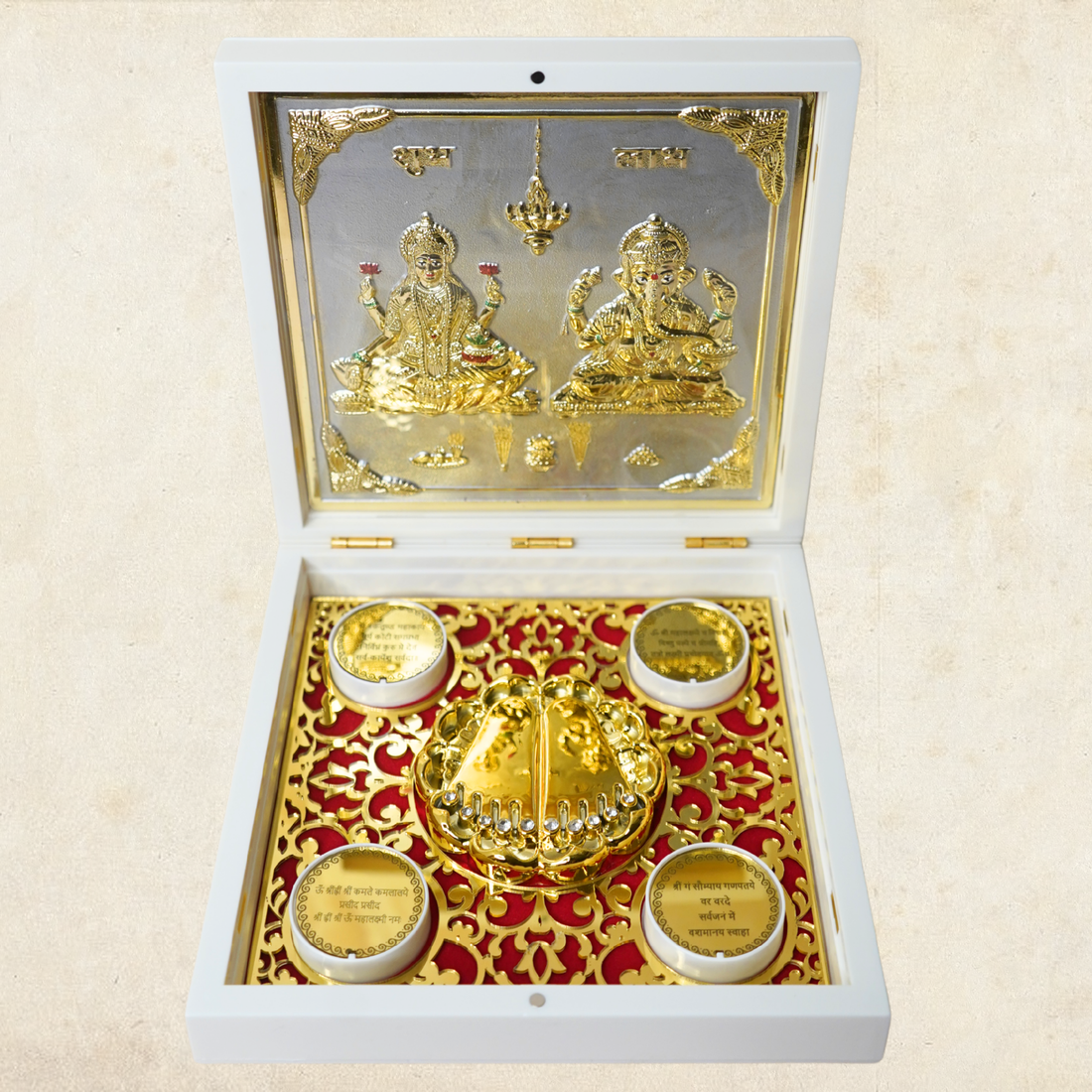 Idol with Charan Paduka - 24KT Gold Plated