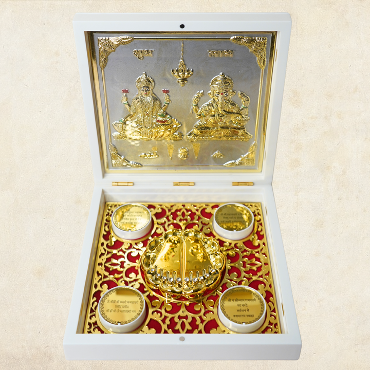 Idol with Charan Paduka - 24KT Gold Plated