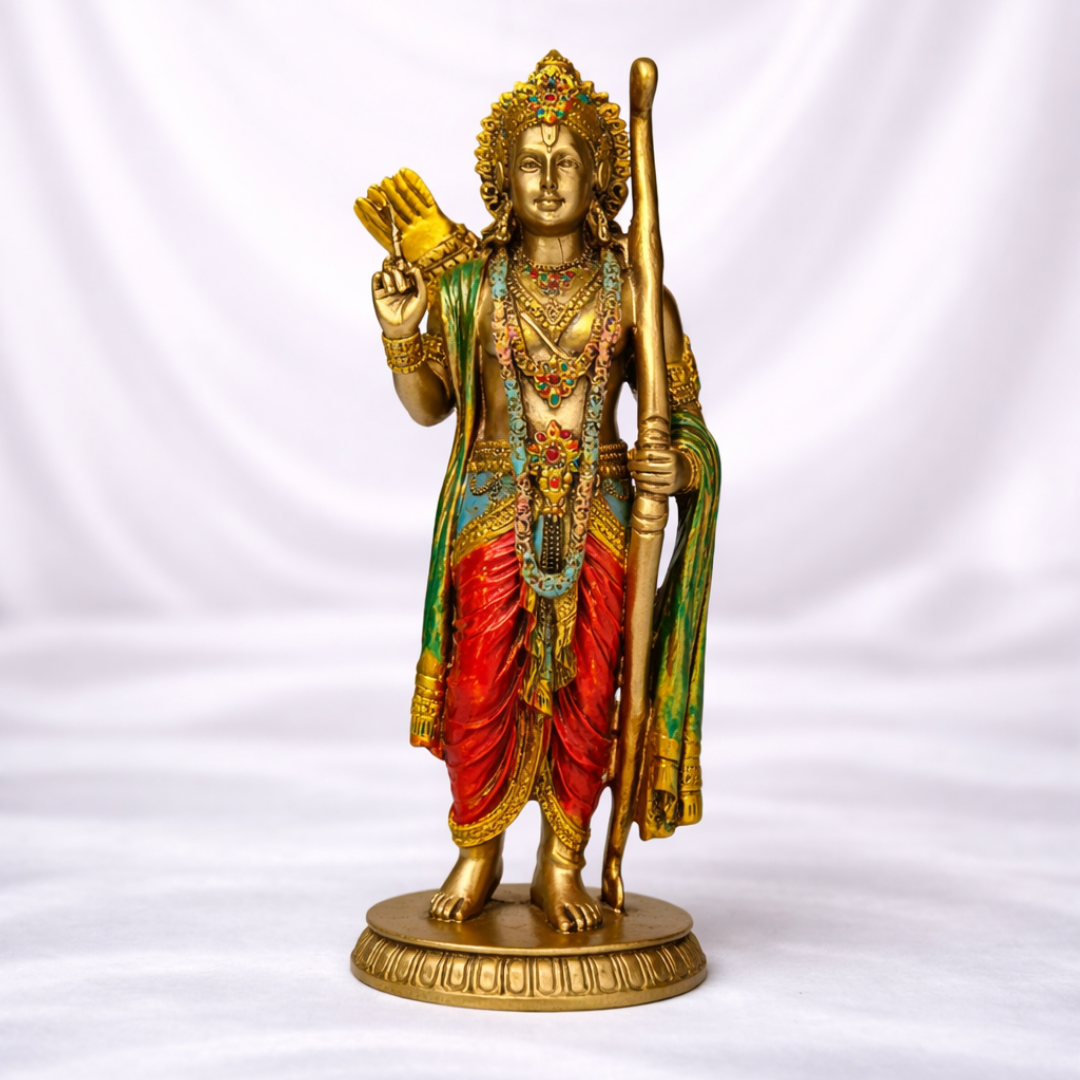 Ram Darbar with Ram, Laxman, Sita and Hanuman Murti Idol Statue