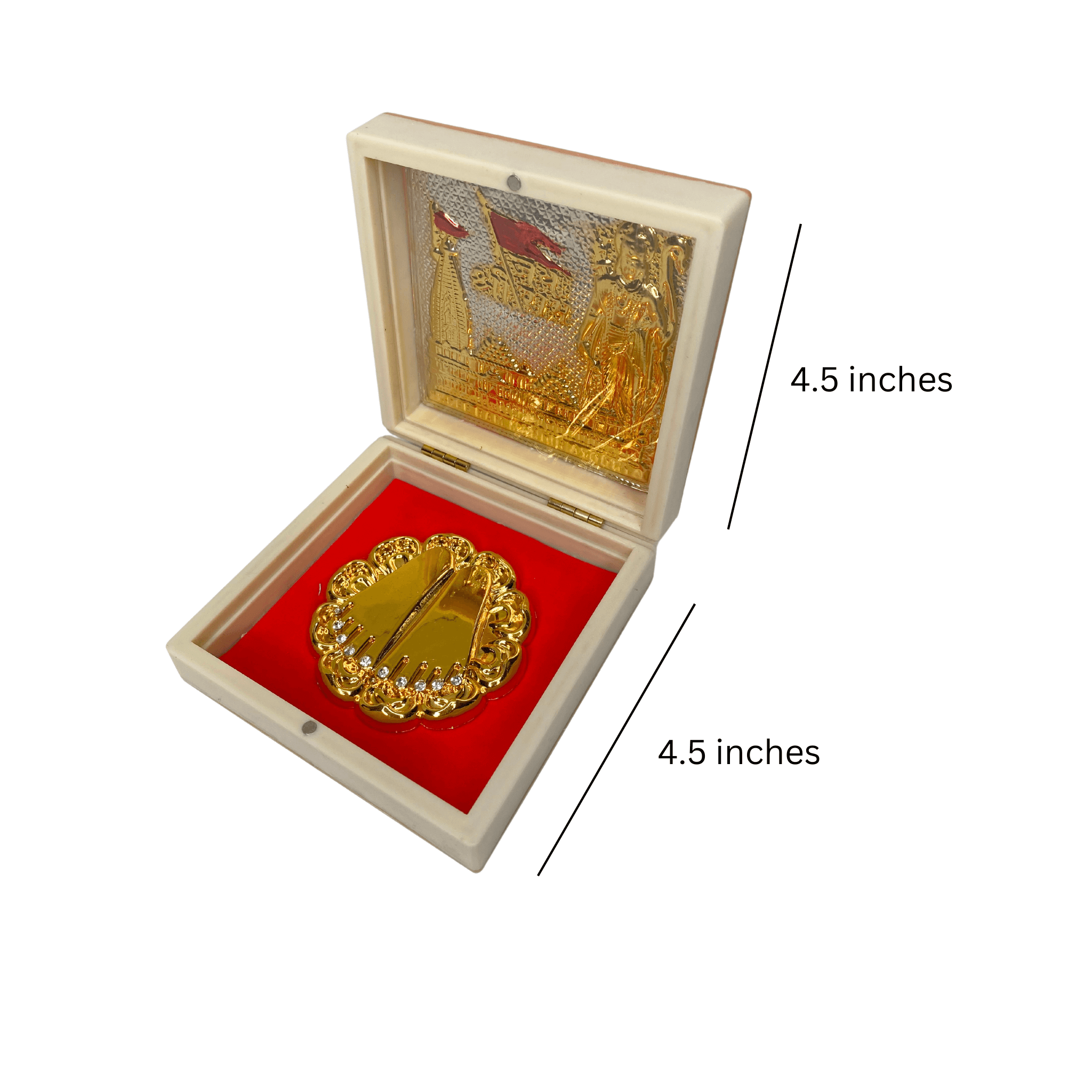 24KT Gold Plated Ayodhya Ram Mandir Shree Ram Idol