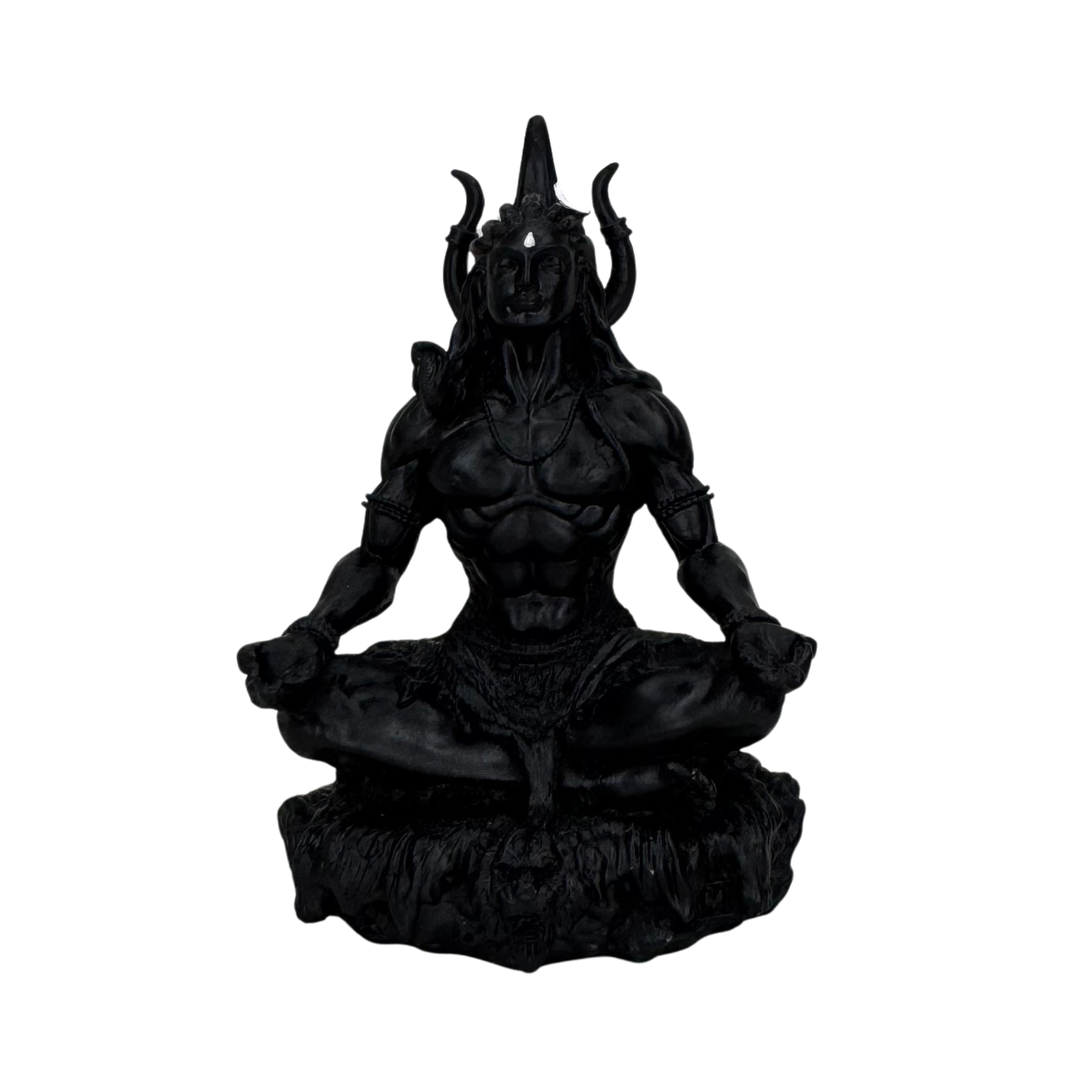 Car Dashboard Lord Shiv/Shiva/Mahadev/Shankar Statue/Murti/Idol for Home Office Decor, Pooja, Diwali Gifts, Wedding Gifts (10 x 5 cm) Bhagwan Shiv Murti - Black