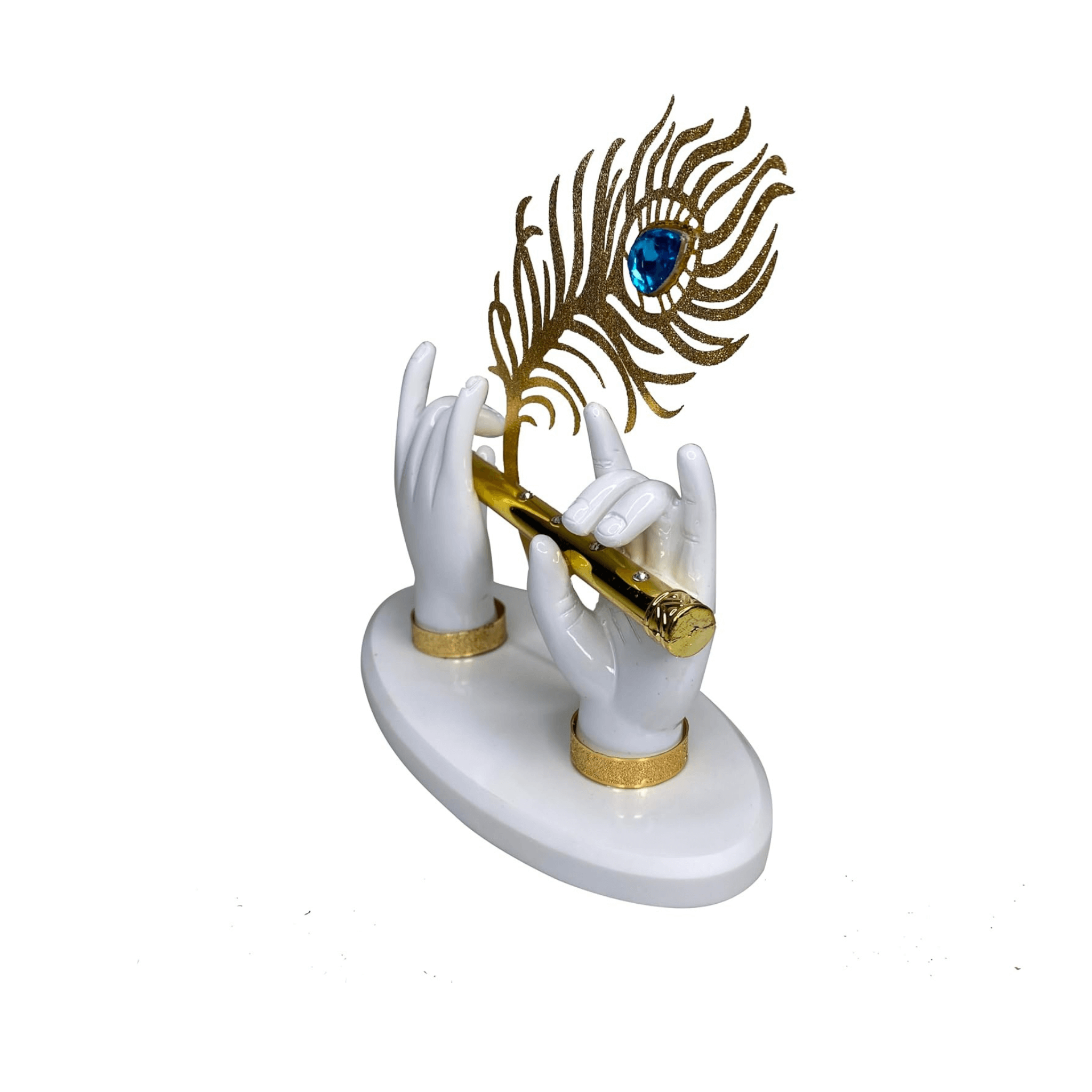 Krishna Murli Hands Religious Idol (Size: 4.5 x 3.4 inches)