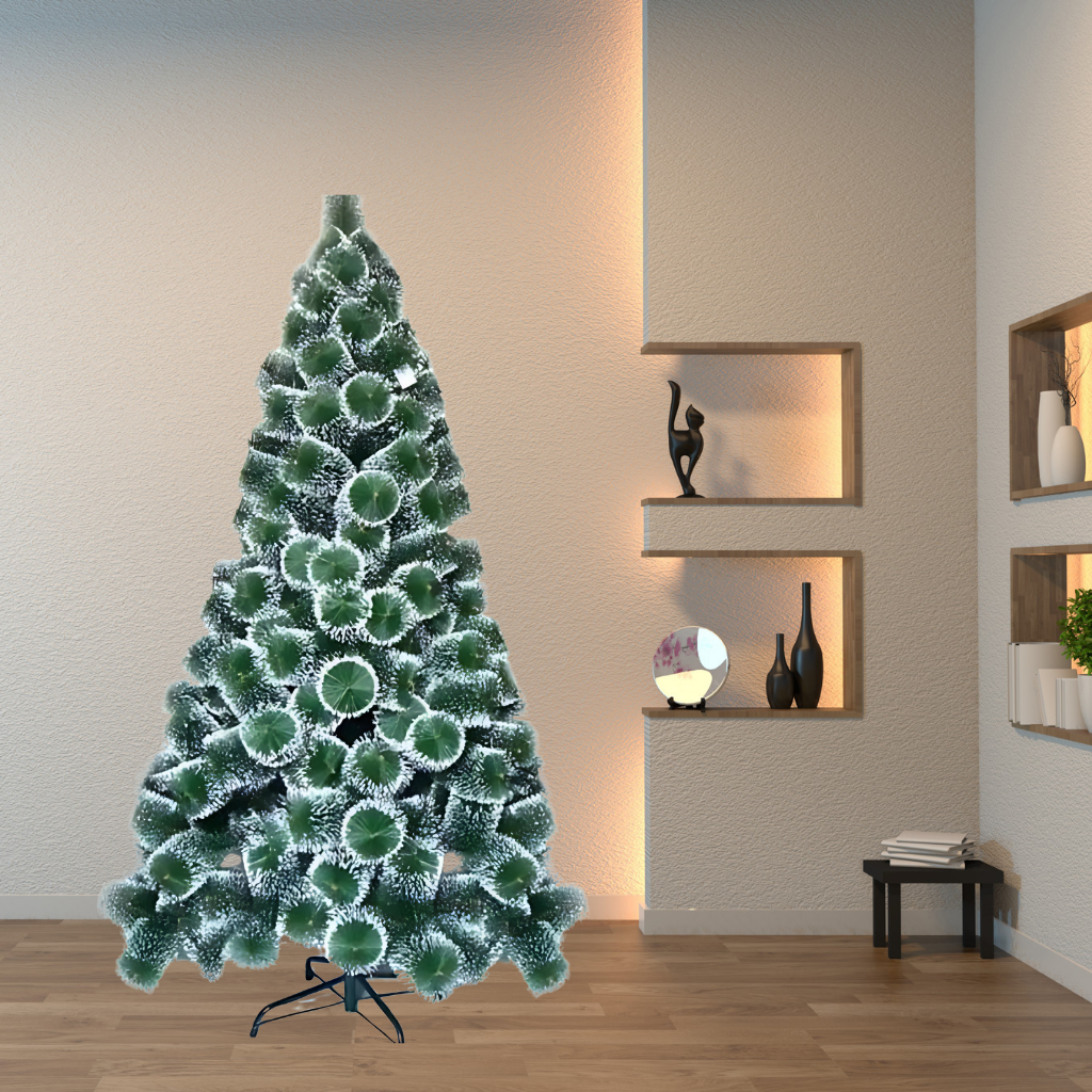 Artificial Green Snow Pine Christmas Tree 6 Feet