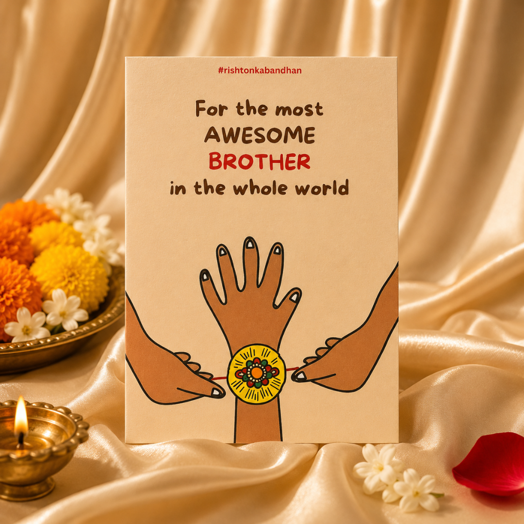 Ganesha Raksha Bandhan Gift Hamper for Brother in Velvet Gift Box