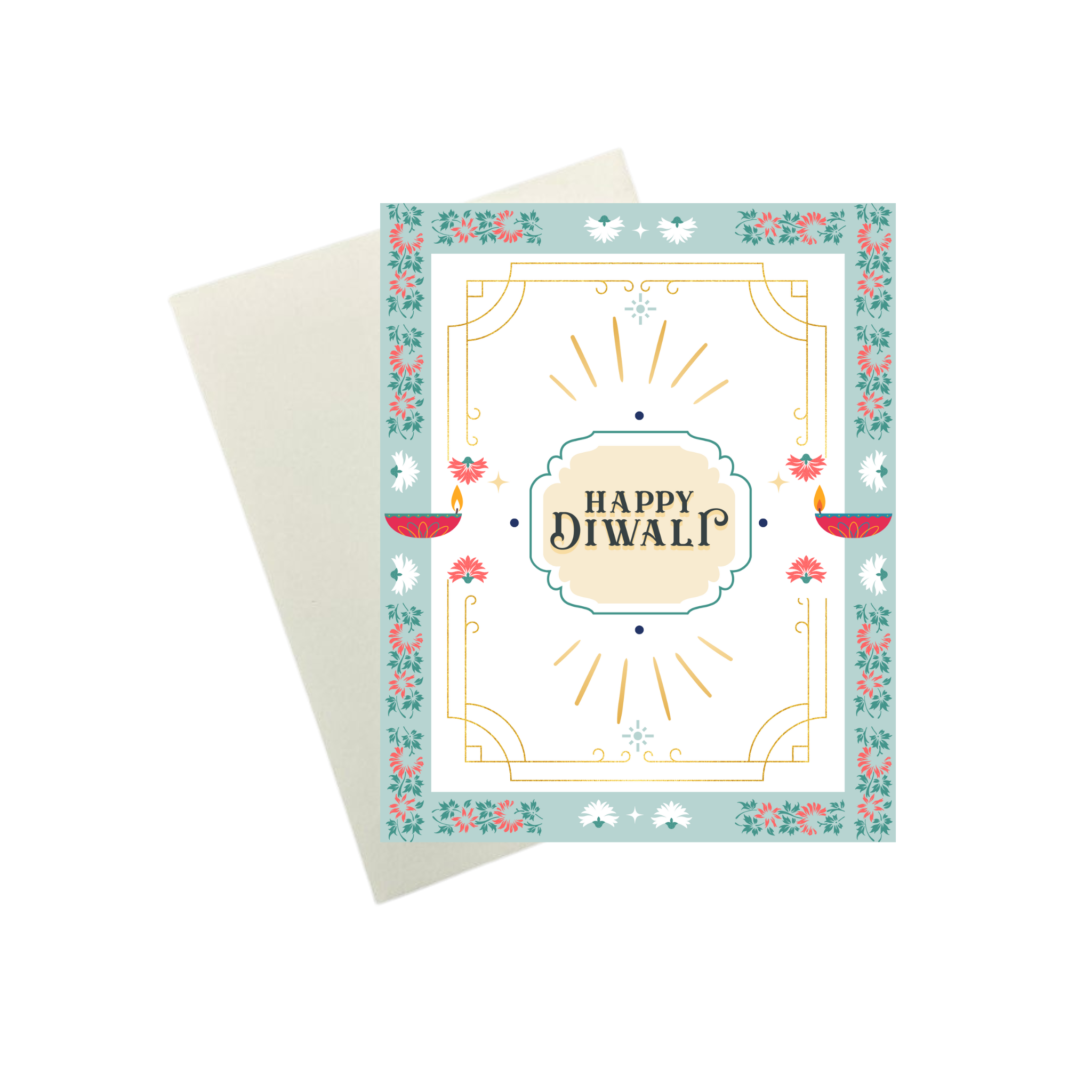 Happy Diwali Greeting Card