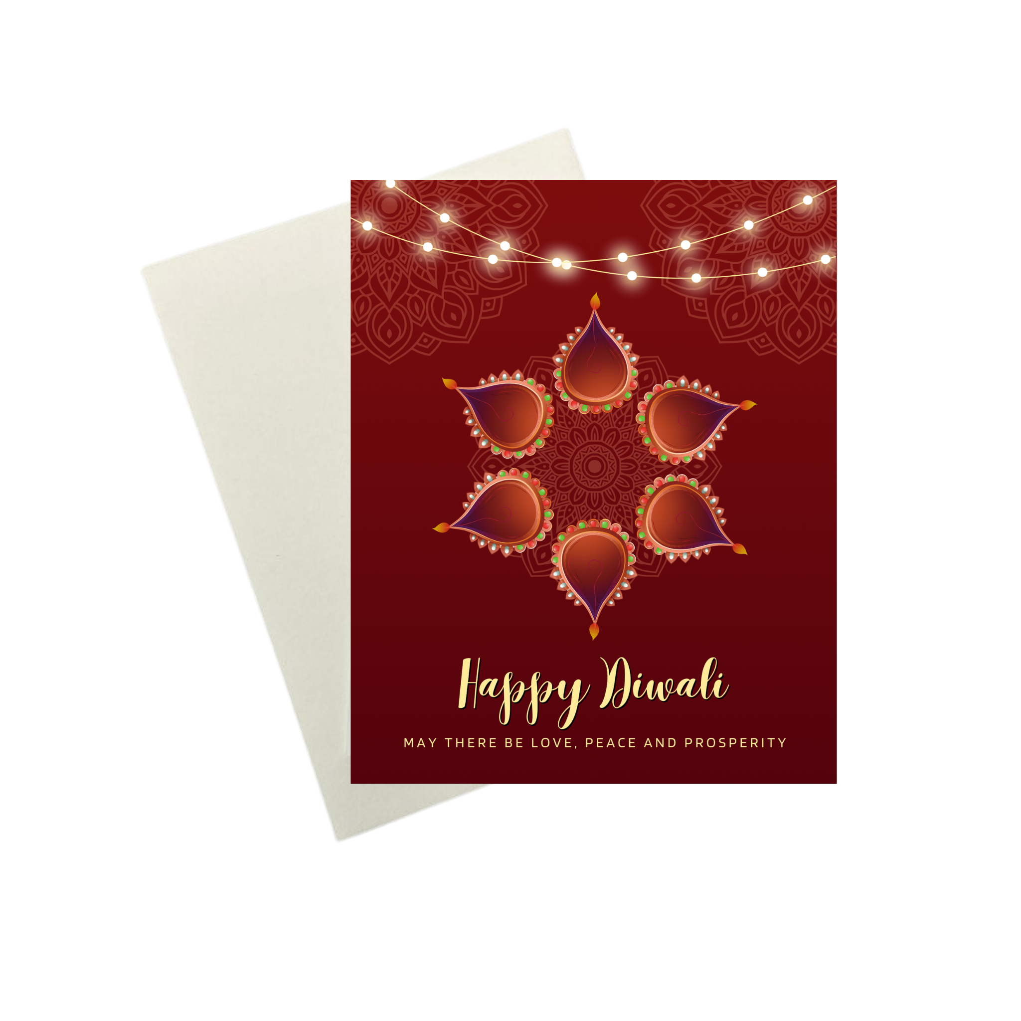 Happy Diwali Greeting Card