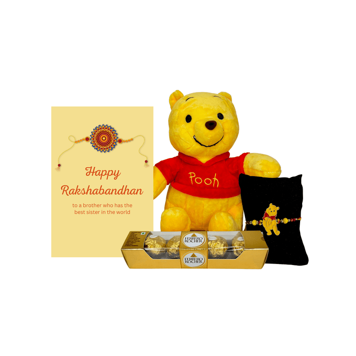 Superhero Pooh Rakhi Gift for Kids