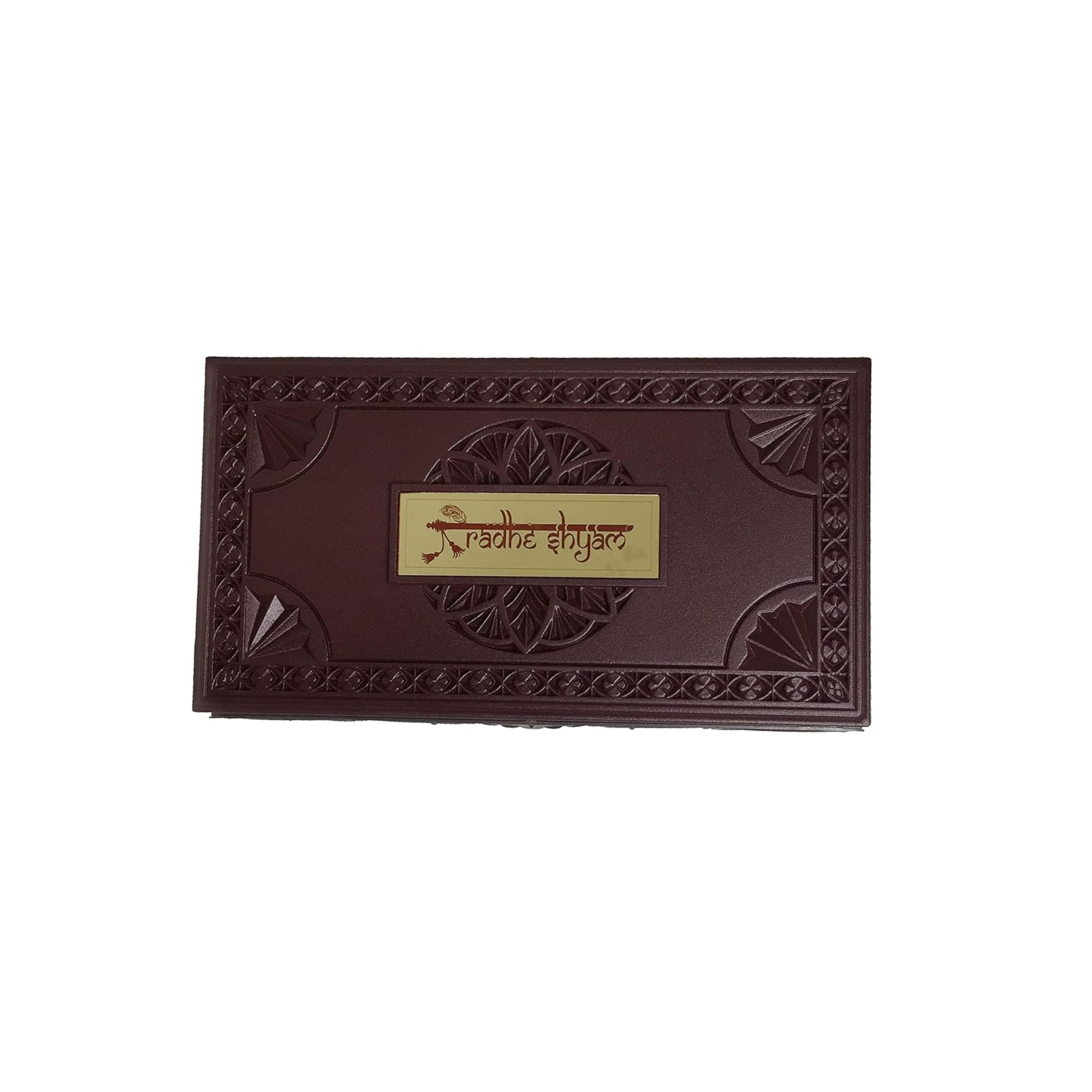 Gold Plated Radha Krishna Figurine in Decorative Box with Chandan Fragrance