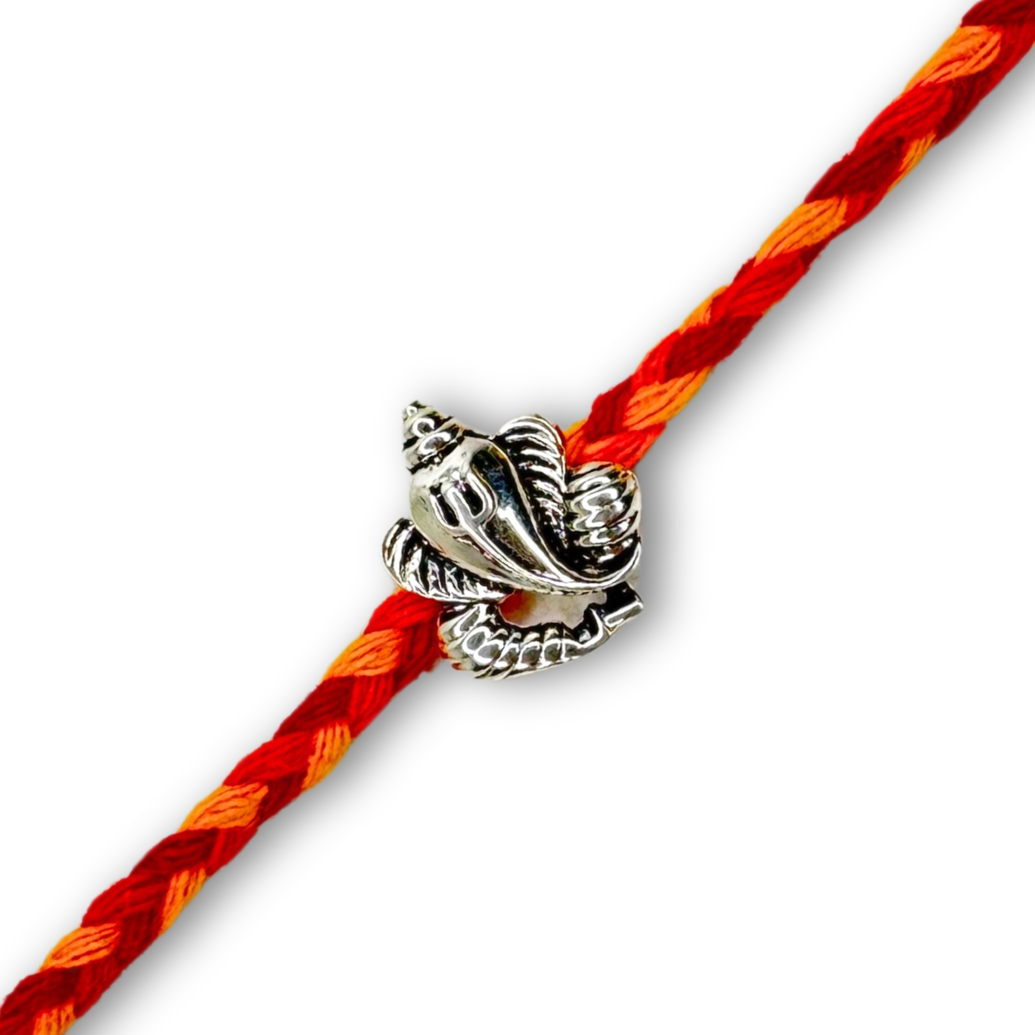 Ganesha Silver Rakhi for Brother