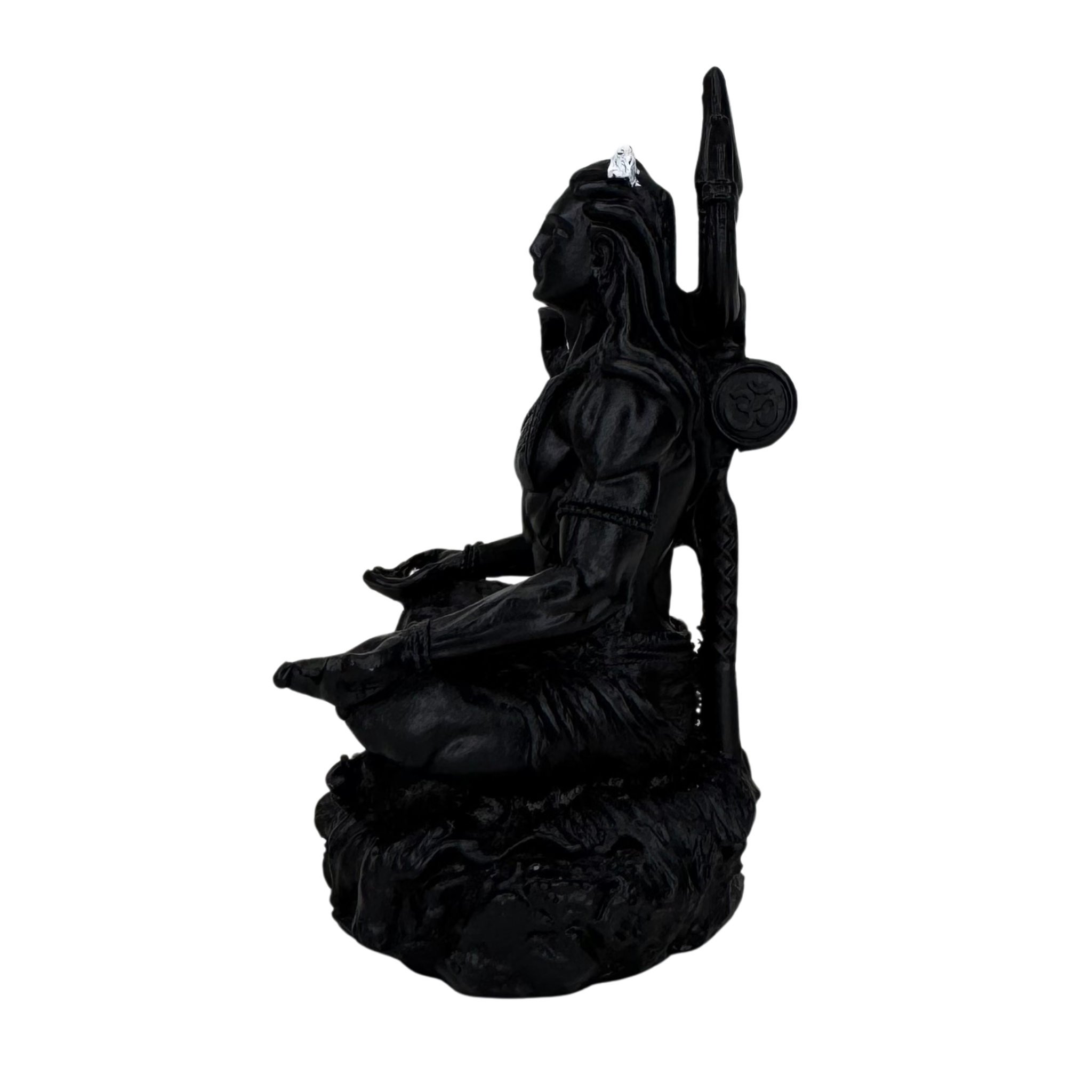 Car Dashboard Lord Shiv/Shiva/Mahadev/Shankar Statue/Murti/Idol for Home Office Decor, Pooja, Diwali Gifts, Wedding Gifts (10 x 5 cm) Bhagwan Shiv Murti - Black