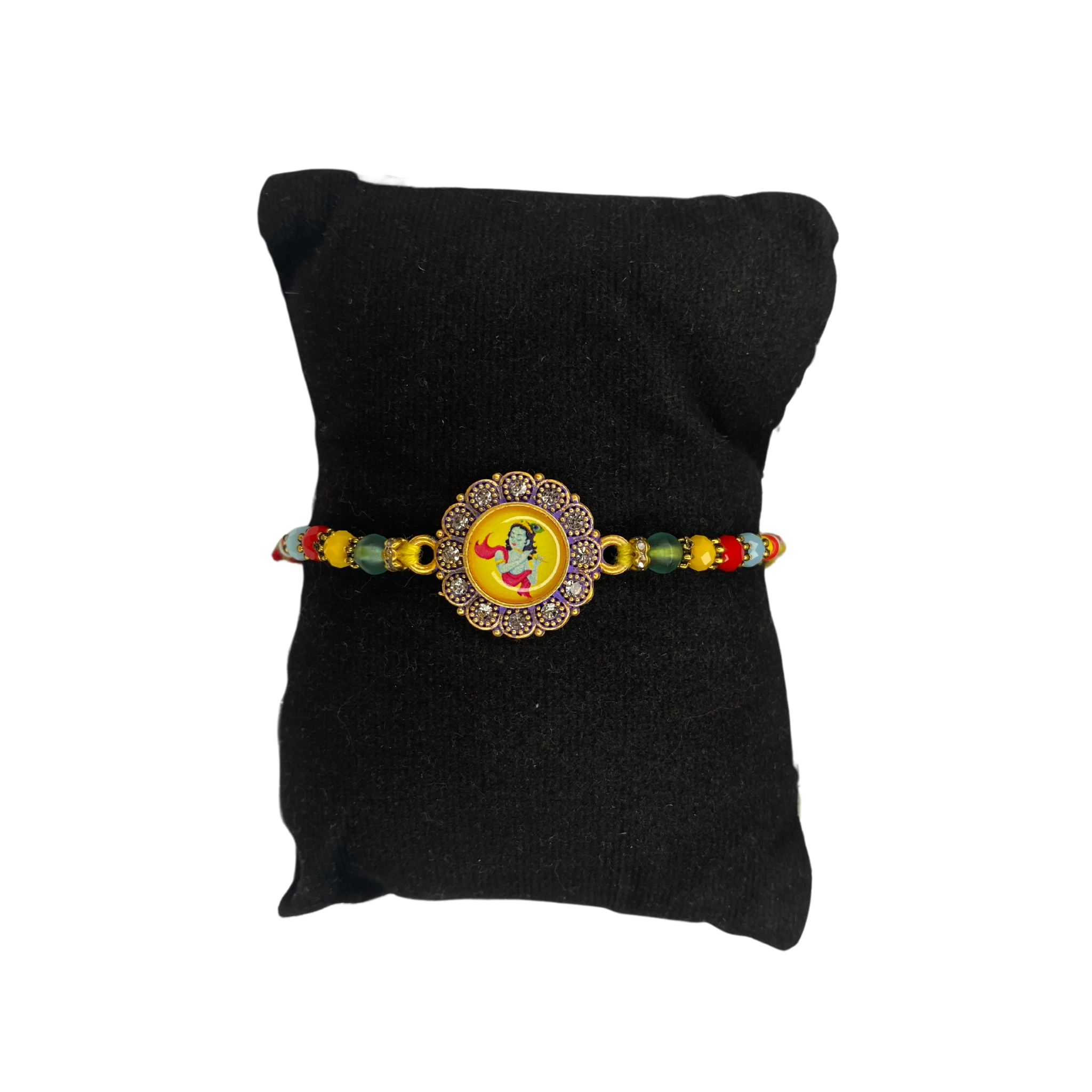 Krishna Rakhi with Greeting Card