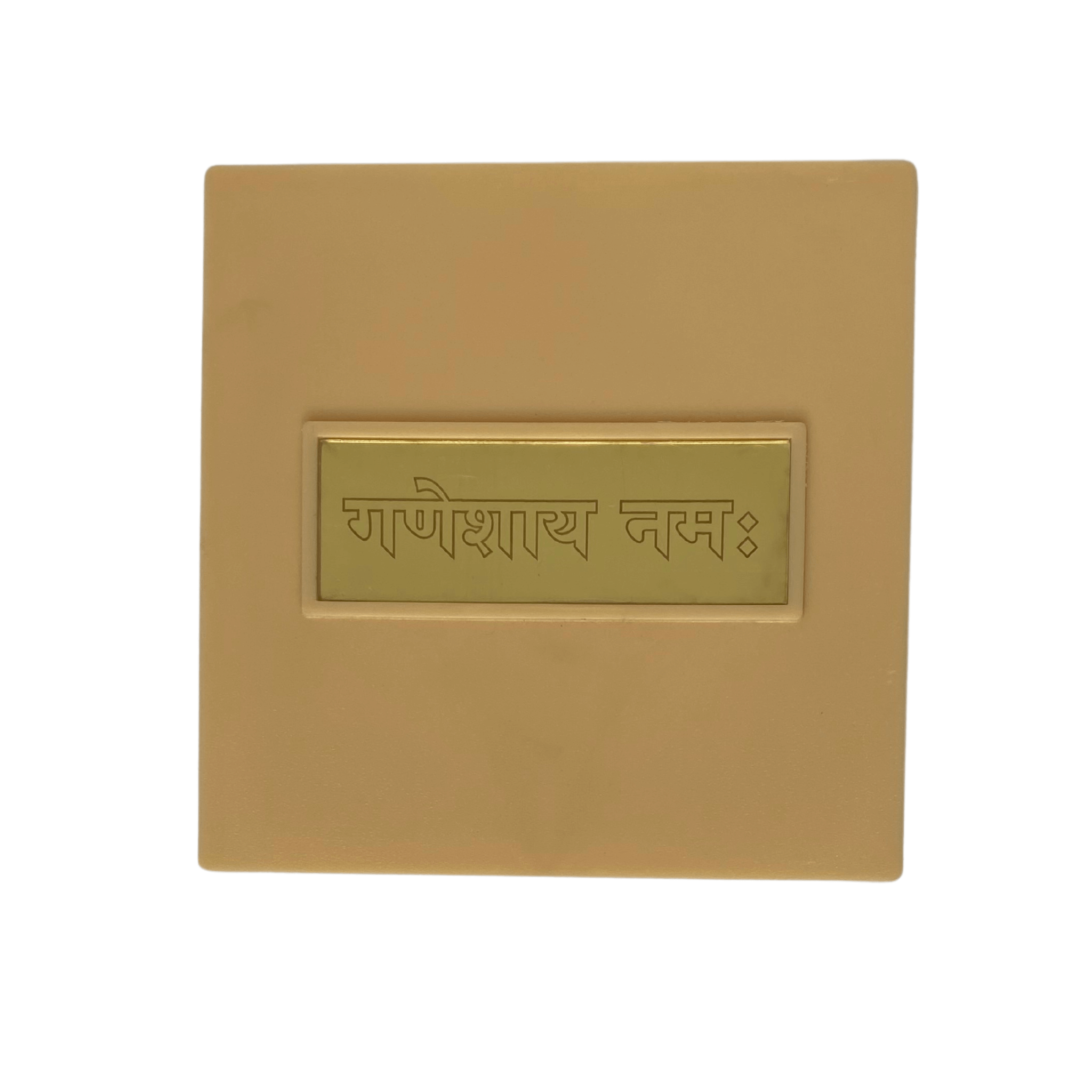 24KT Gold Plated Shree Ganesha Idol with Charan Paduka