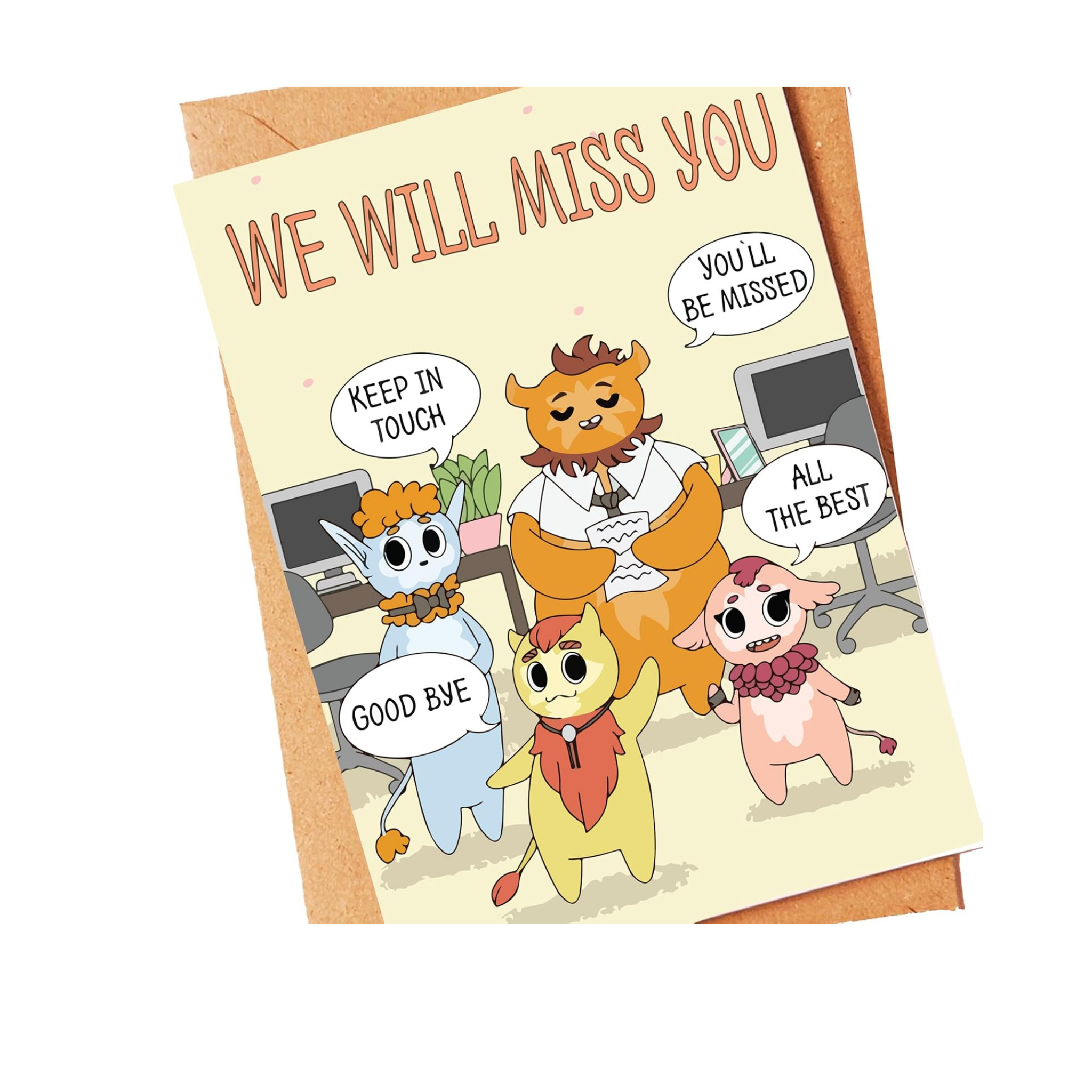 We Will Miss You! Best Greeting Card for Farewell