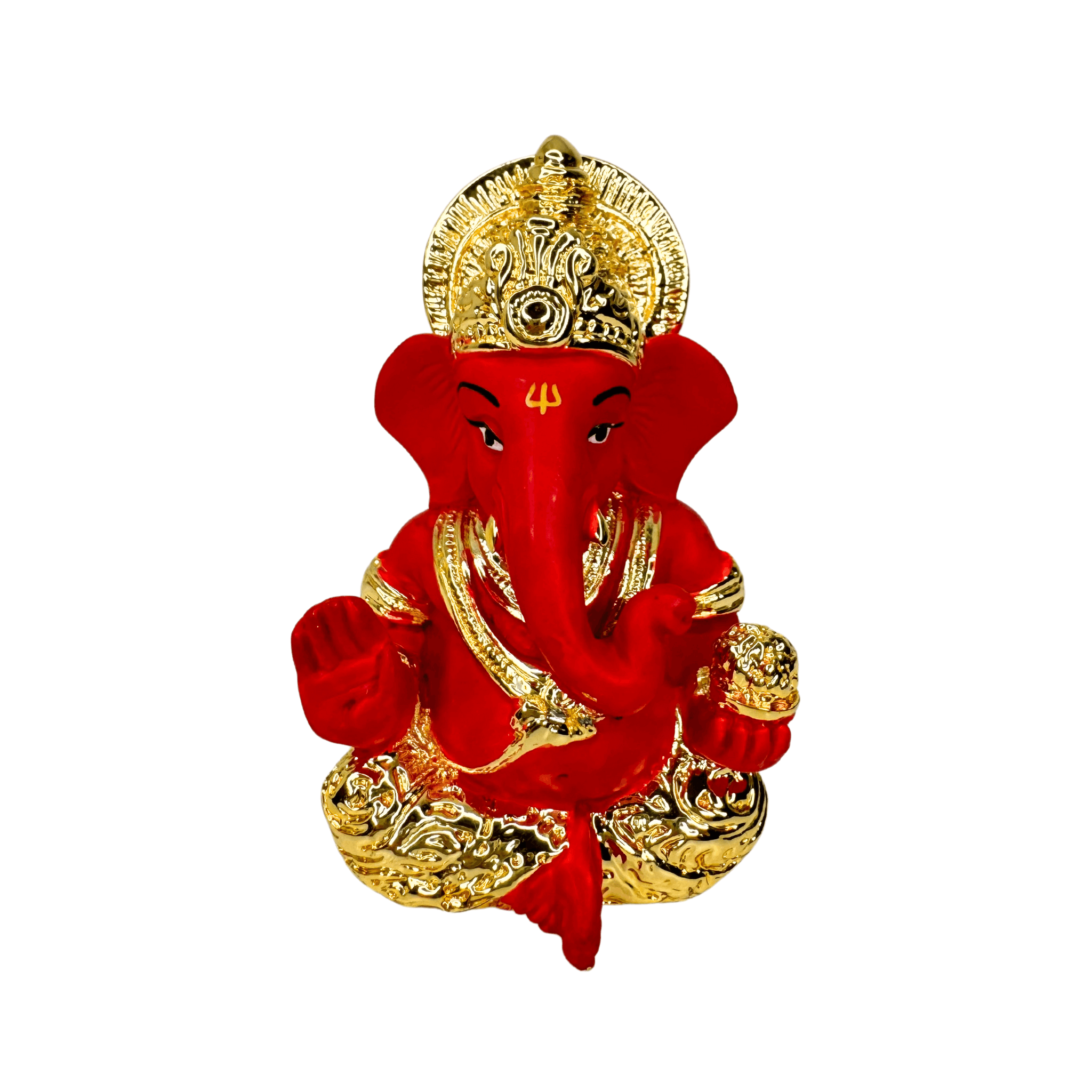 Ganesha Idol For Car Dashboard - Gold Plated