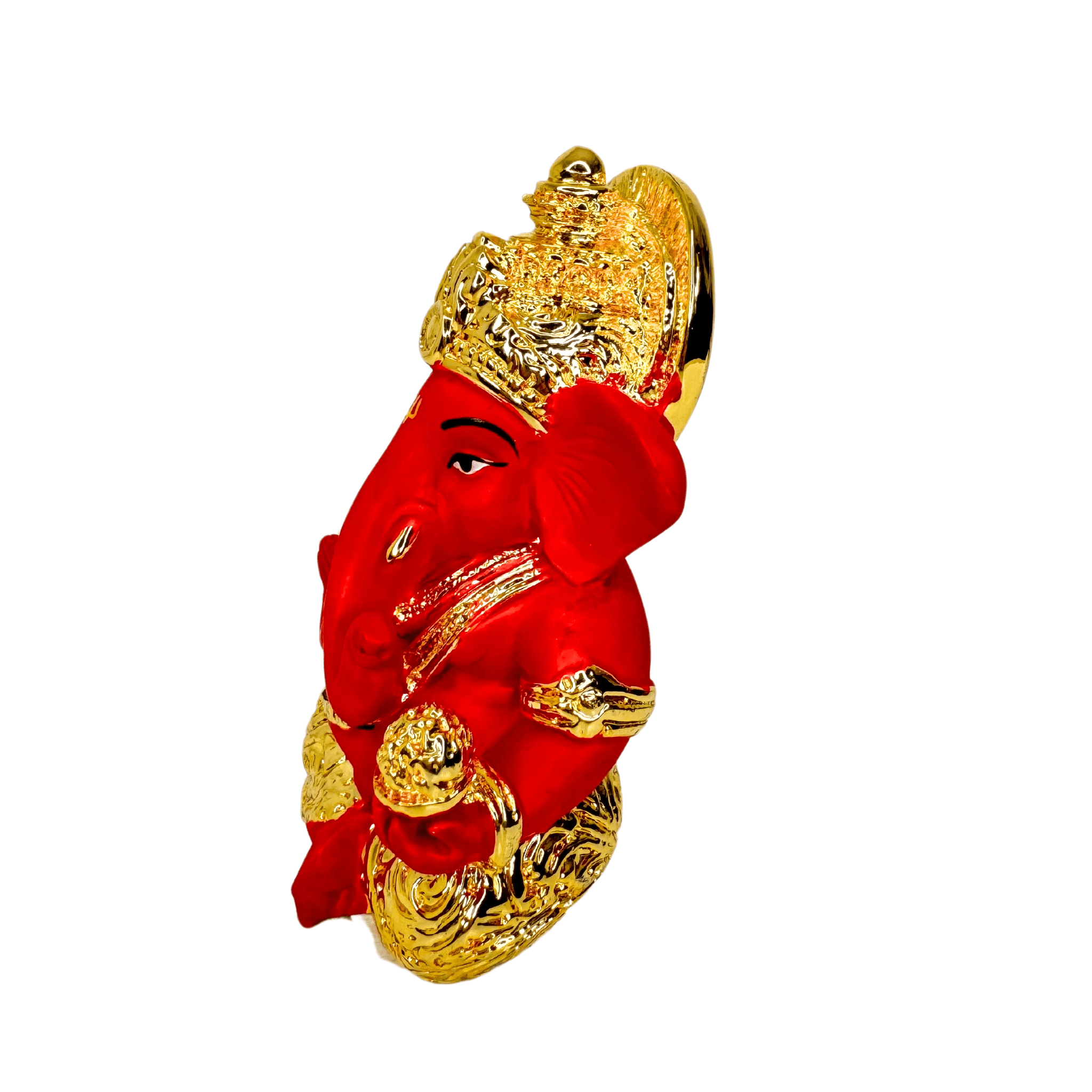 Ganesha Idol For Car Dashboard - Gold Plated
