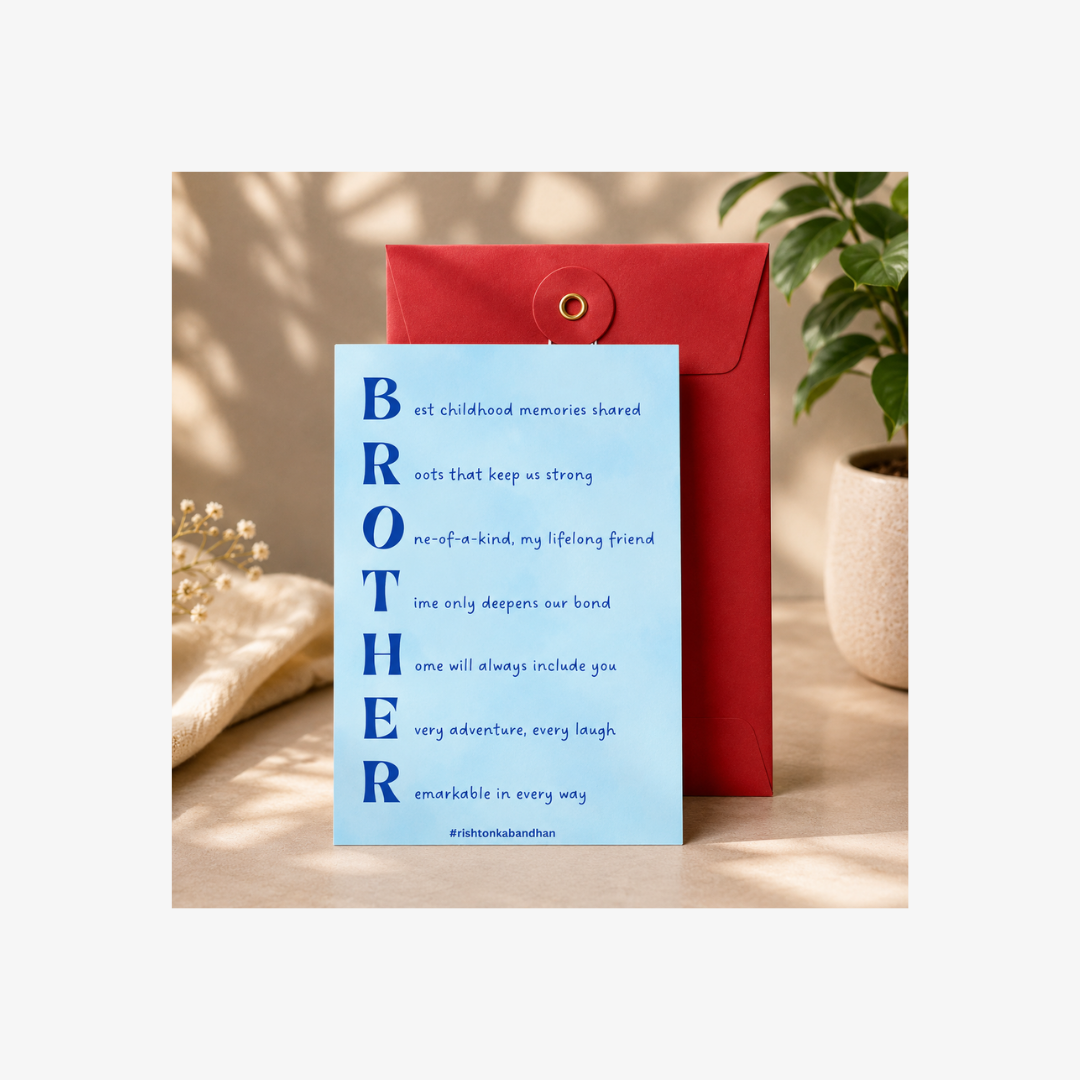 Brother Greeting Card for Rakshabandhan