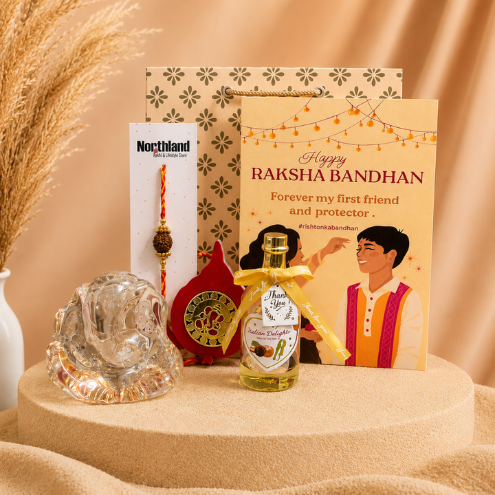 Ganesha Rakhi Gift Combo for Brother