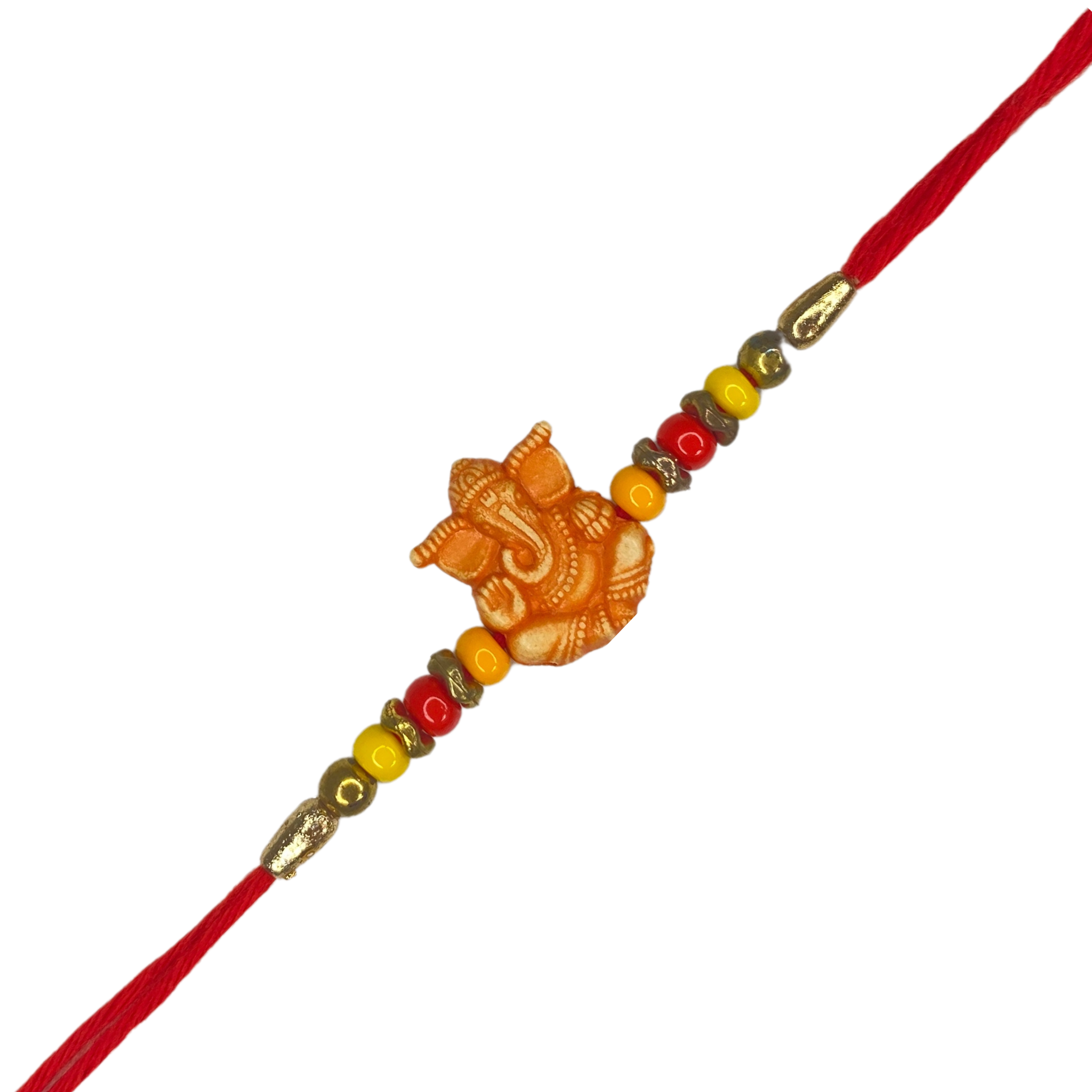 Ganesha Rakhi and Happy Rakhi Greeting Card