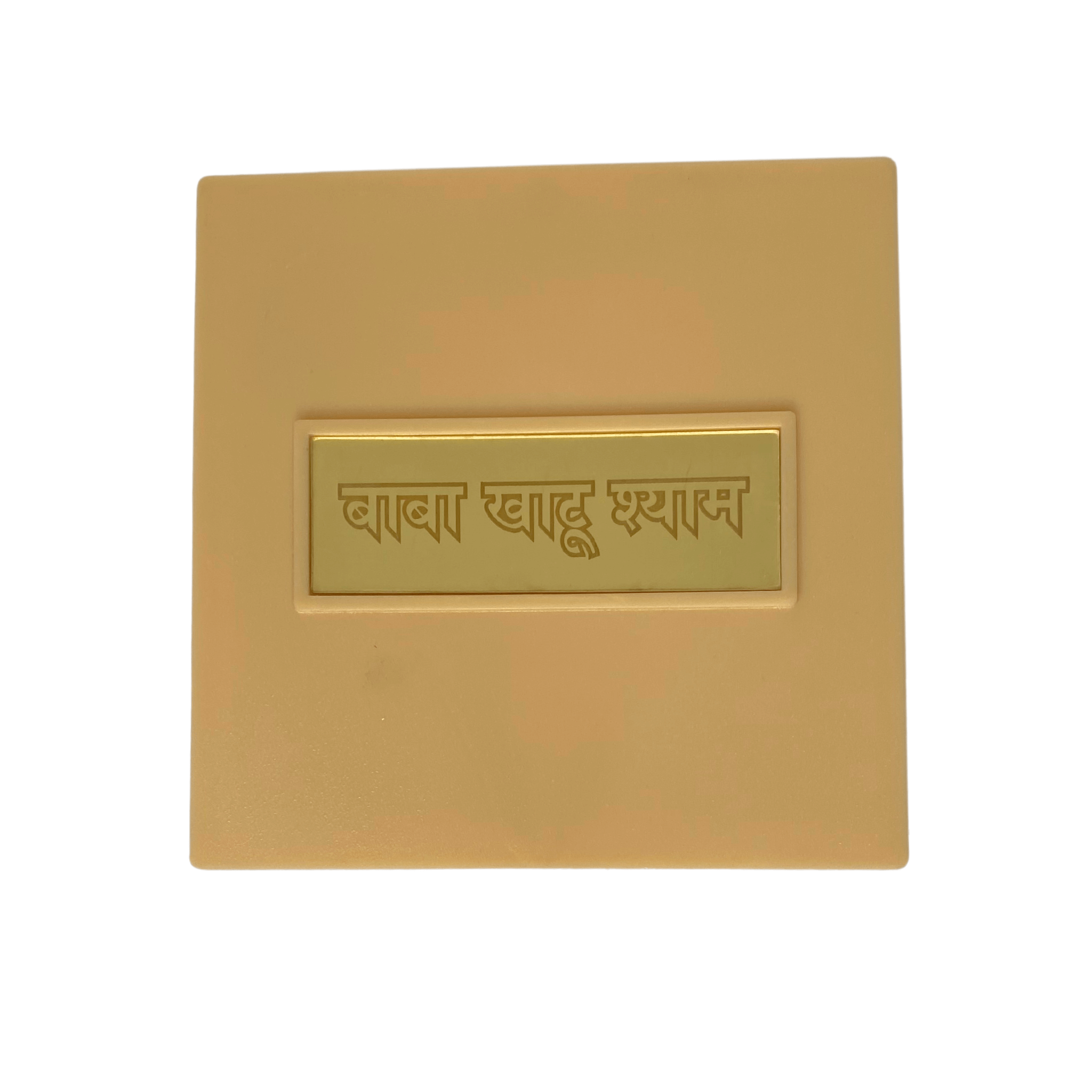 24KT Gold Plated Baba Khatu Shyam Idol with Charan Paduka