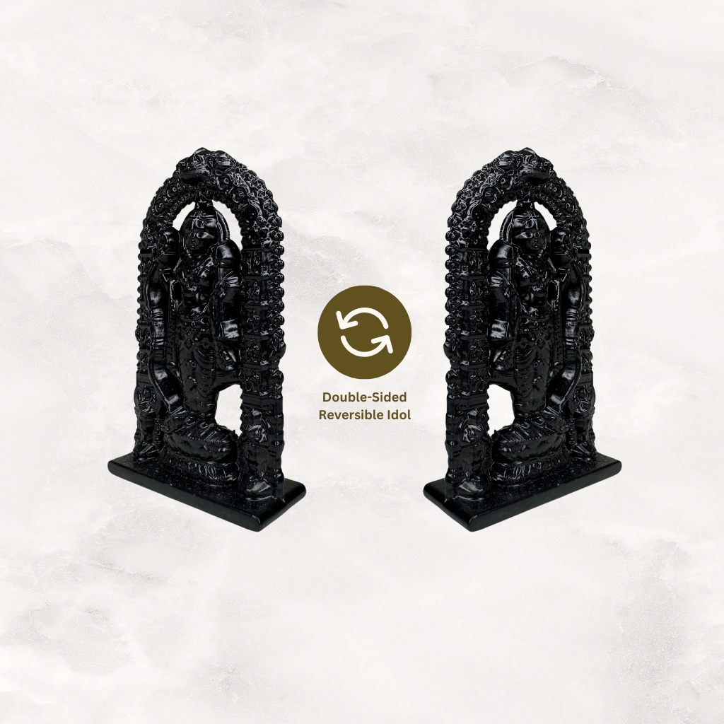 Ram Lala Idol Murti (Black 3 x 2 inches)