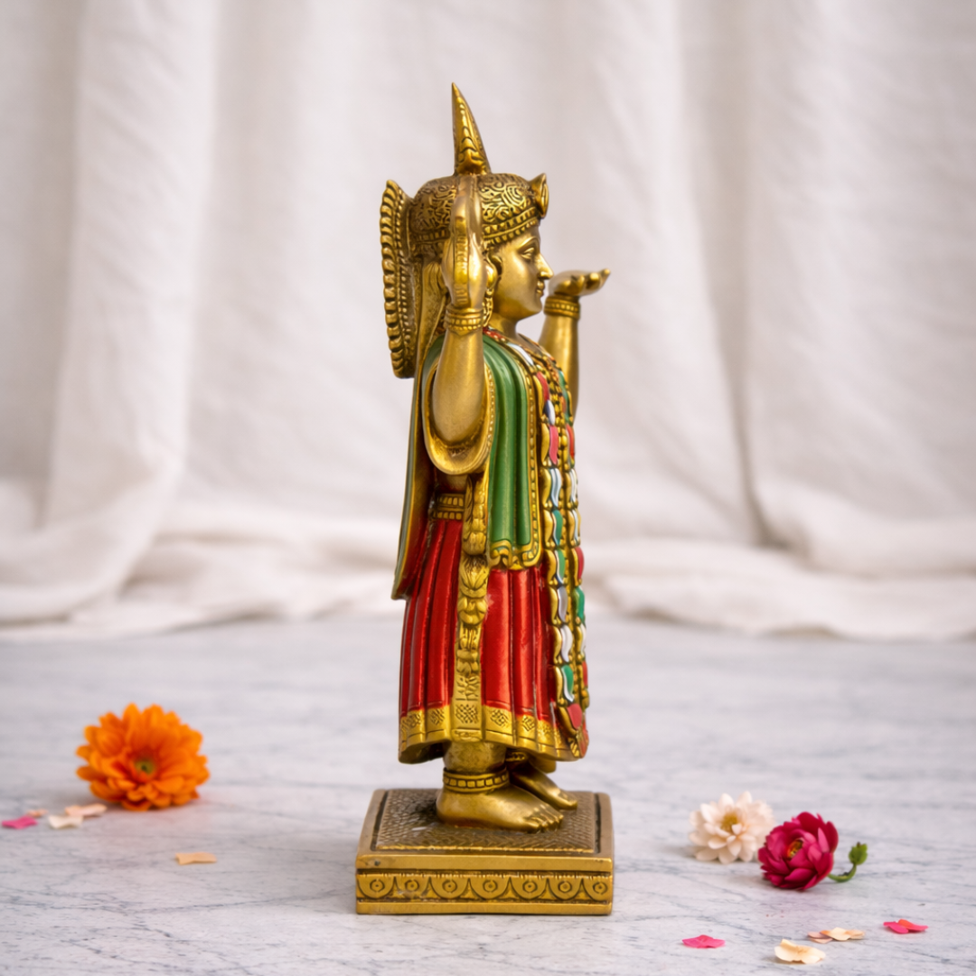 Shreenath Ji Idol Figurine Murti for Temple Puja Home Office Decor Gifting