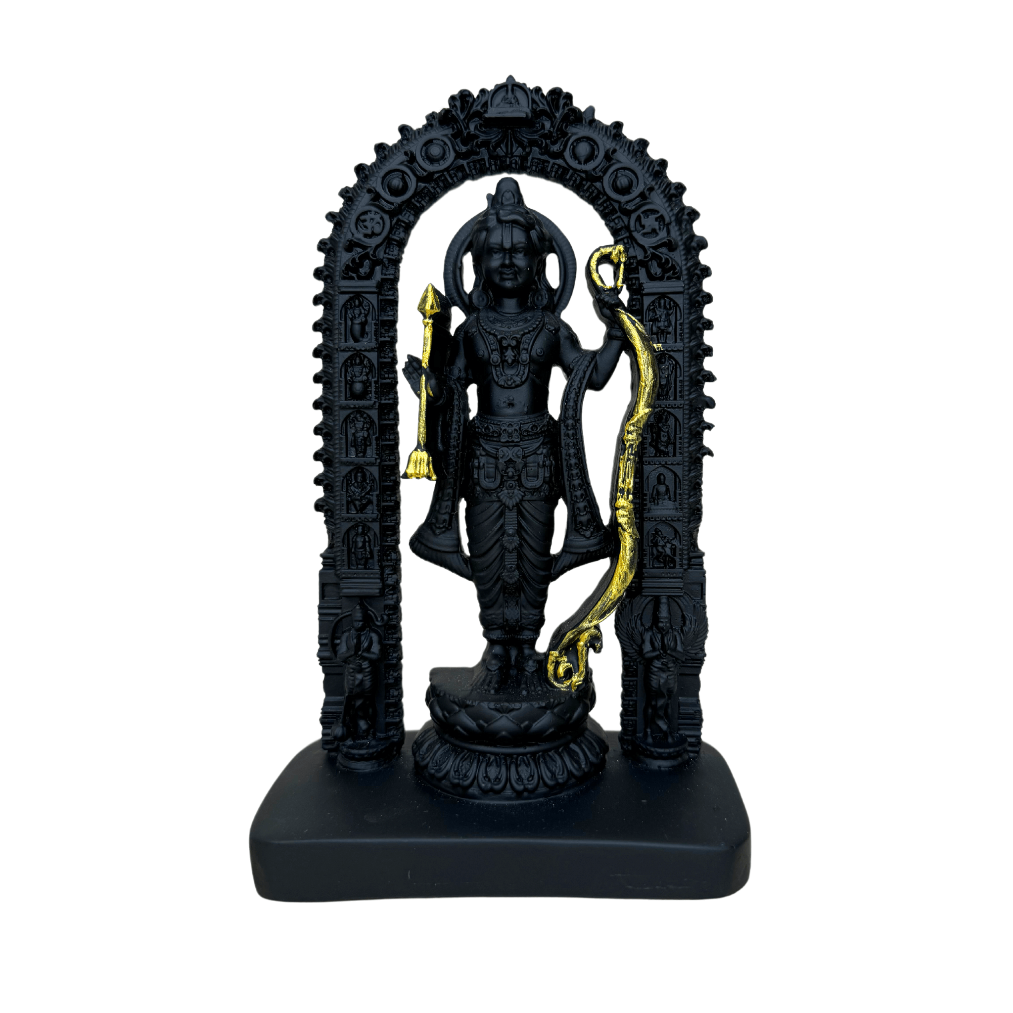 Ram Lalla Idol Statue Showpiece Murti (Black, 7 x 4 inches)