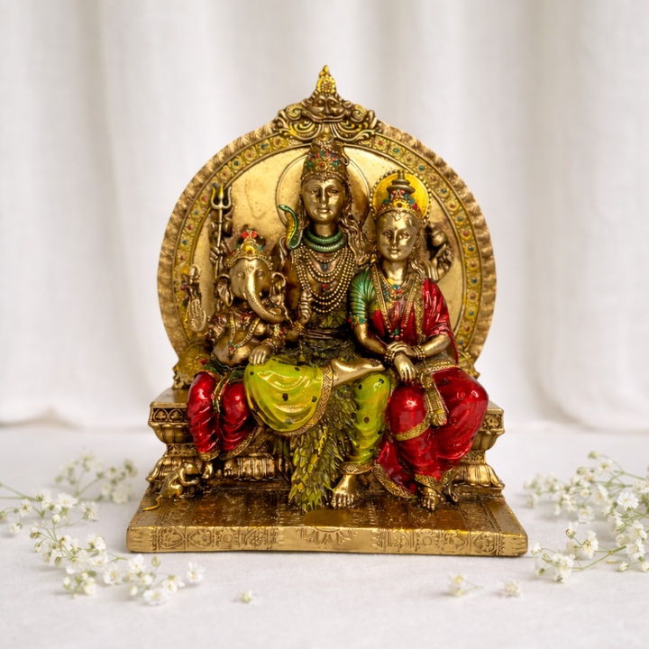 Shiv Parivar Idol – 10 Inch Resin