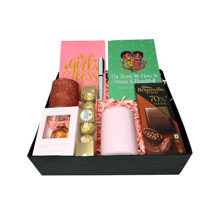 Rakshabandhan/Rakhi Hamper with Chocolate for Sister/Sis/Didi