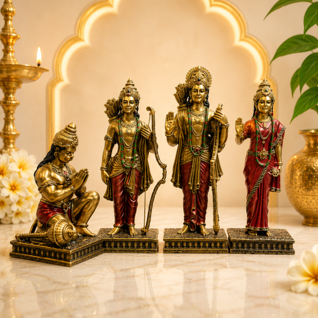 Northland Ram Darbar Idol Set for Home Temple & Pooja Room