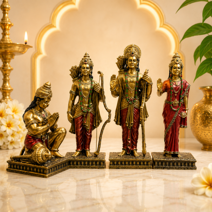 Northland Ram Darbar Idol Set for Home Temple & Pooja Room
