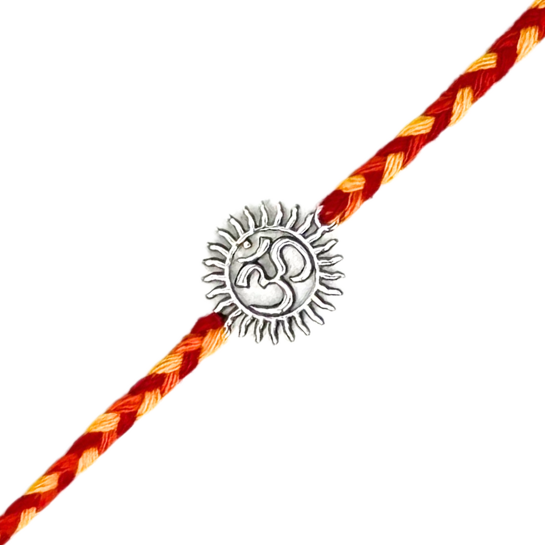 Om Silver Rakhi for Brother