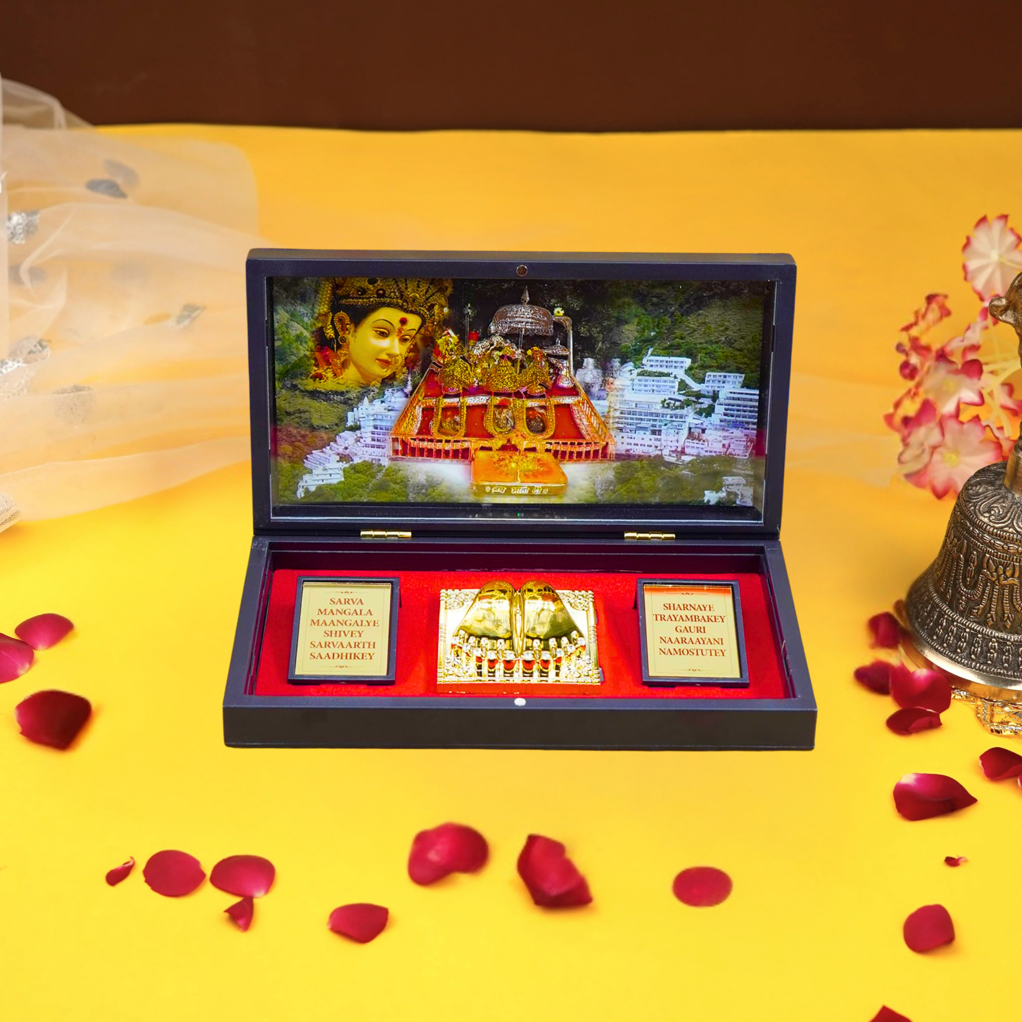 MATA Vaishno Devi Figurines in Box with Chandan Fragrance