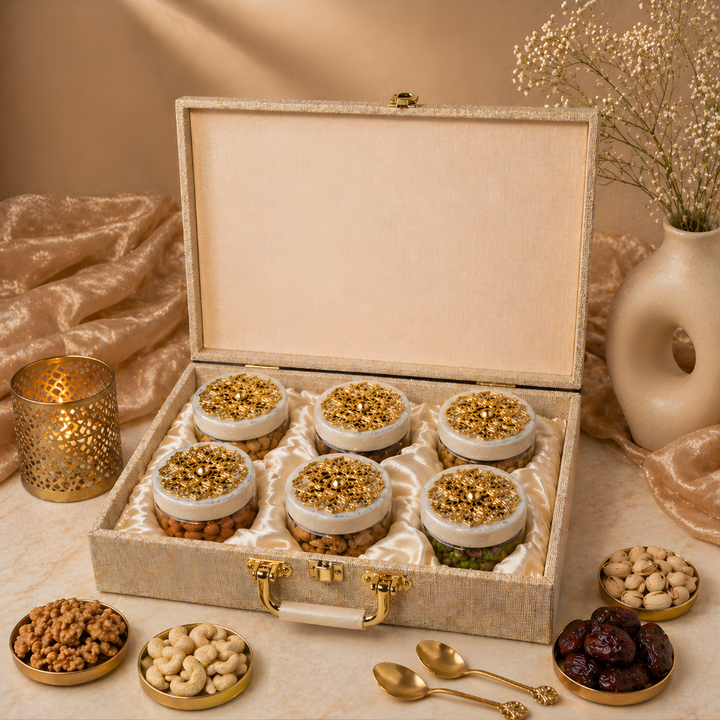 Dry Fruits Corporate Gift Hamper with 6 Jars