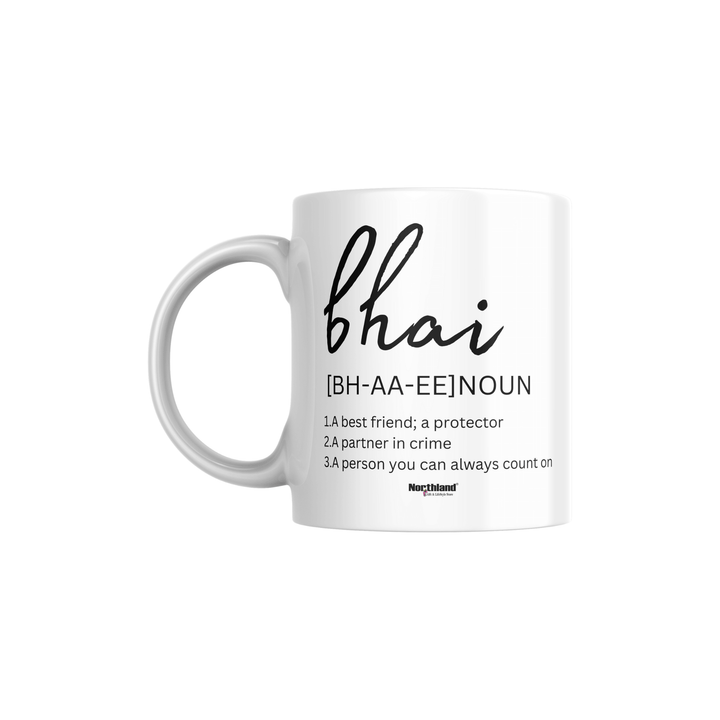 Bhai Ceramic Coffee Mug - Gift for Rakshabandhan, Birthday, Bhai Dooj