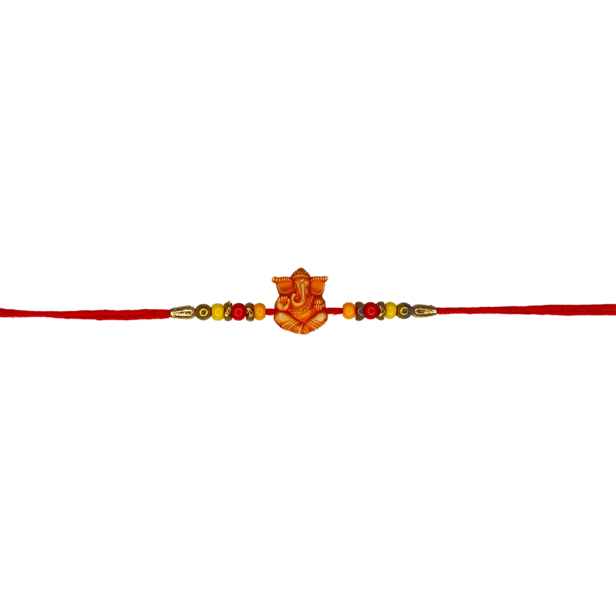 Ganesha Rakhi and Happy Rakhi Greeting Card