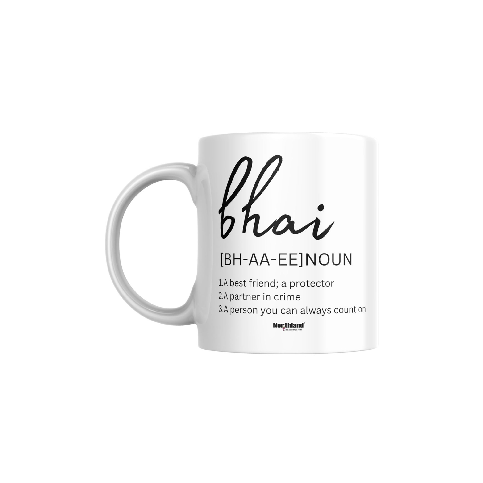 Bhai Ceramic Coffee Mug - Best Birthday Raksha Bandhan Rakhi Gift for Brother Gift for Rakshabandhan, Birthday, Bhai Dooj