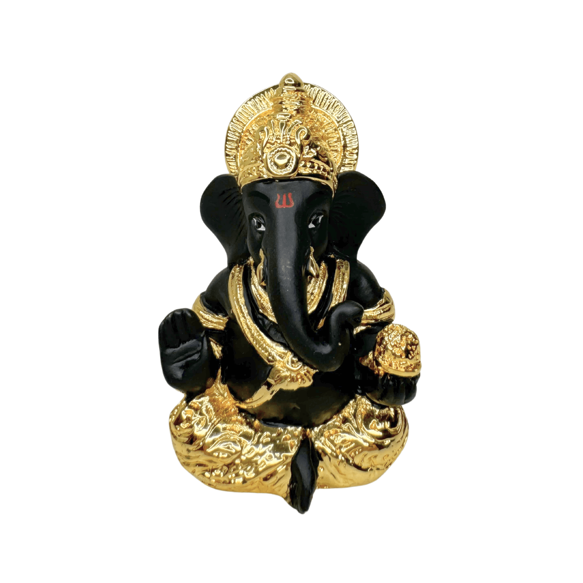 Ganesha 24KT Gold Plated Idol for Car Dashboard