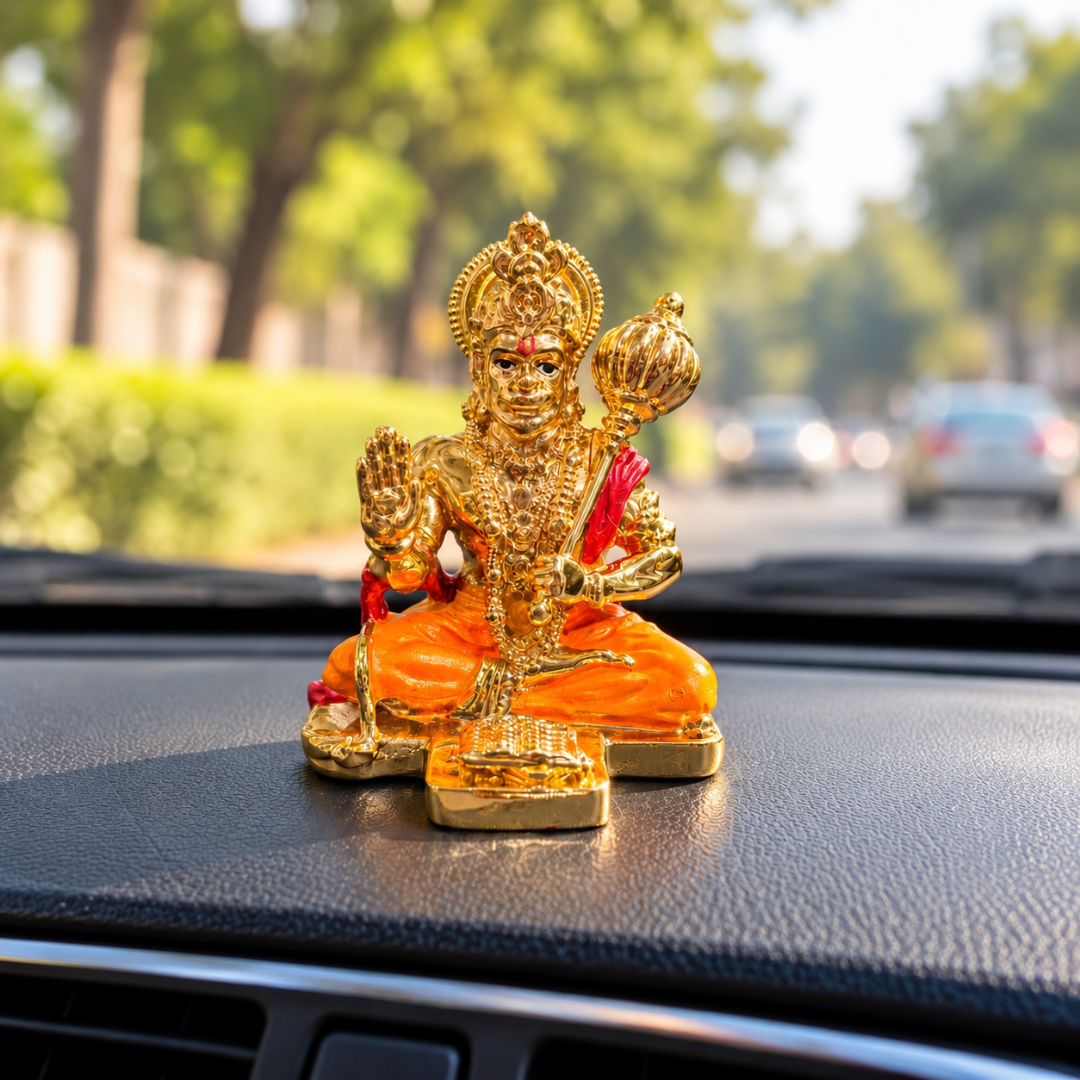 24K Gold Plated Hanuman Ji Idol (3 Inch) in Gift Box