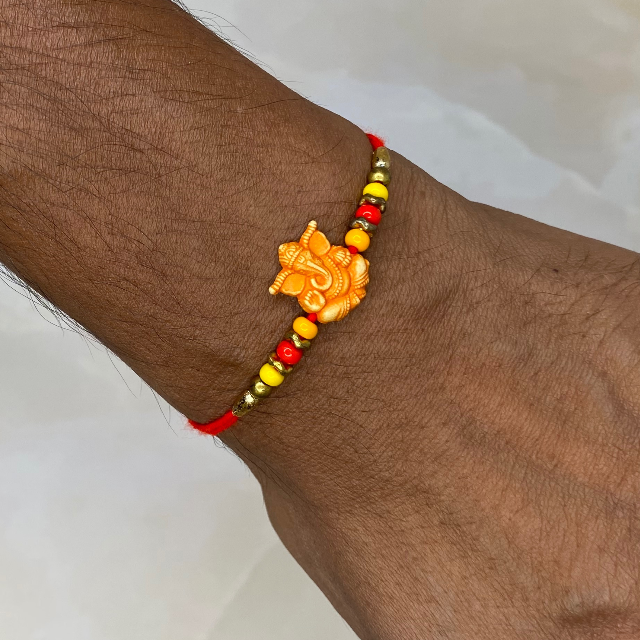 Ganesha Rakhi and Happy Rakhi Greeting Card