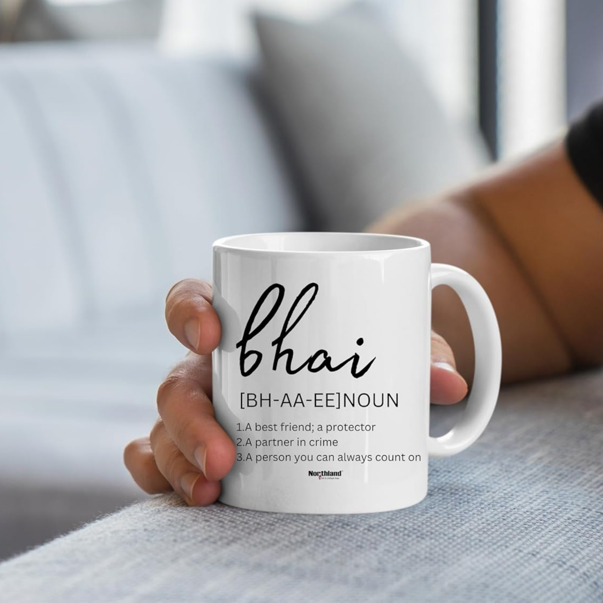 Bhai Ceramic Coffee Mug - Best Birthday Raksha Bandhan Rakhi Gift for Brother Gift for Rakshabandhan, Birthday, Bhai Dooj