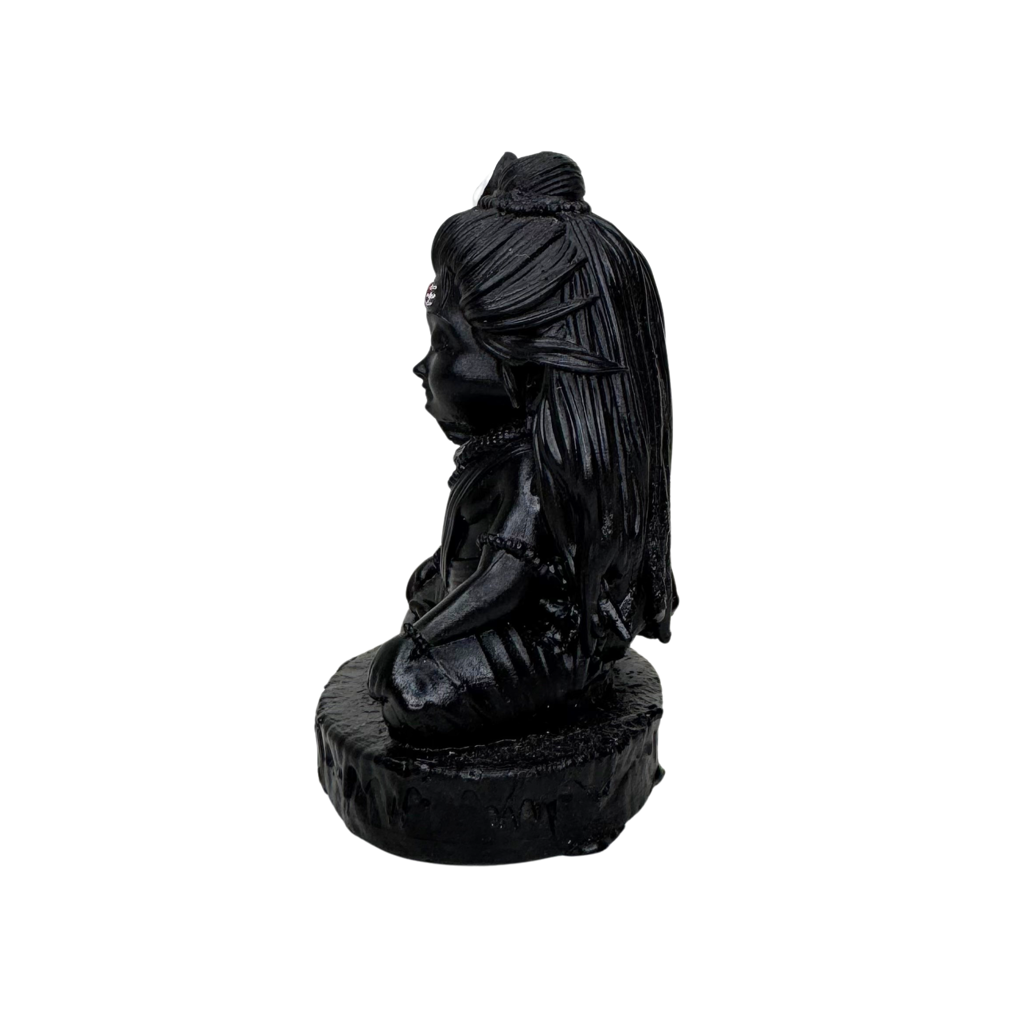 Car Dashboard Baby Lord Shiva Statue/Murti/Idol for Home Office Decor, Pooja, Diwali Gifts,  Wedding Gifts (7.5 x 4.5 cm) Baby Lord Shiv/Shiva/Mahadev Idol, Baby Shiv Murti - Black