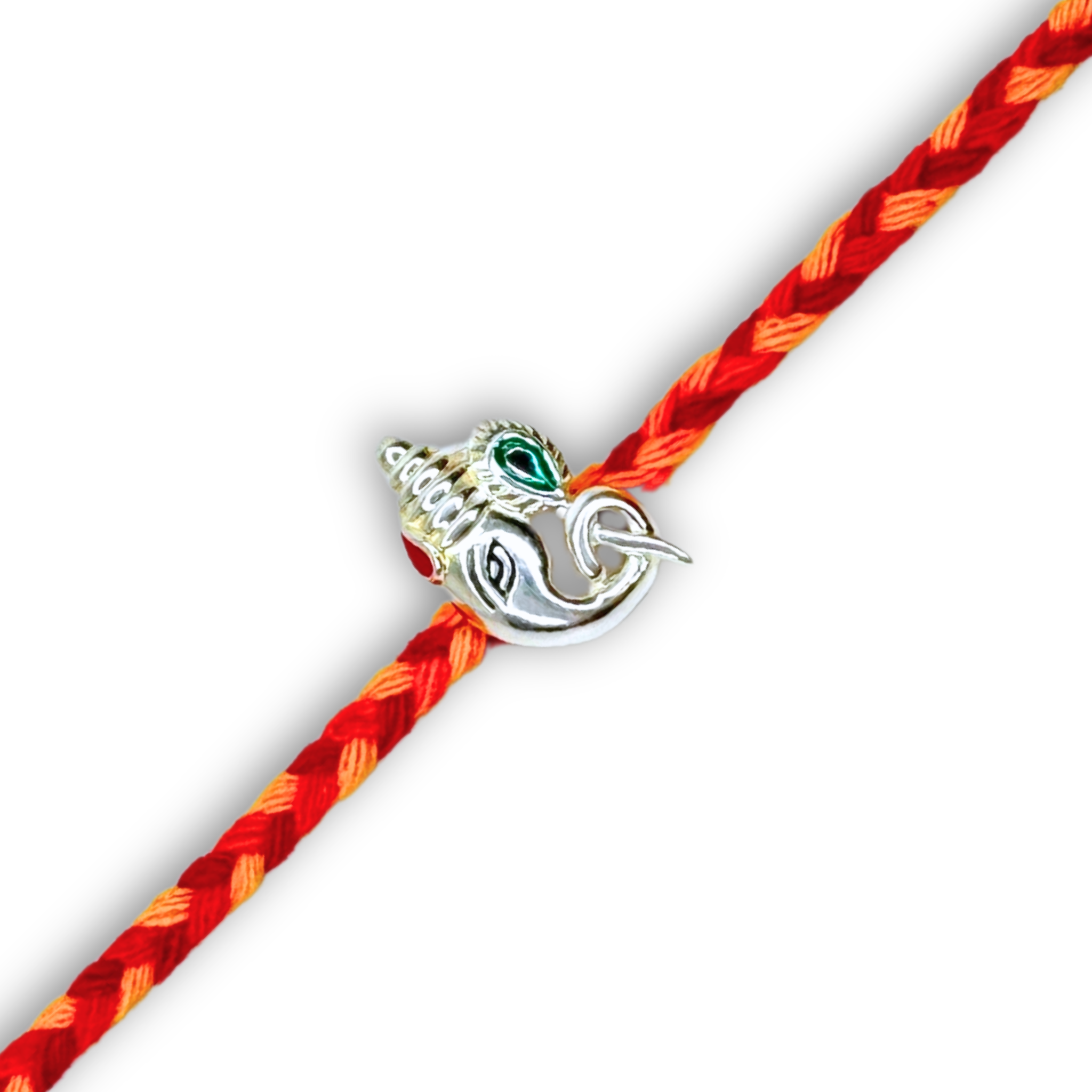 Ganesha Silver Rakhi for Brother